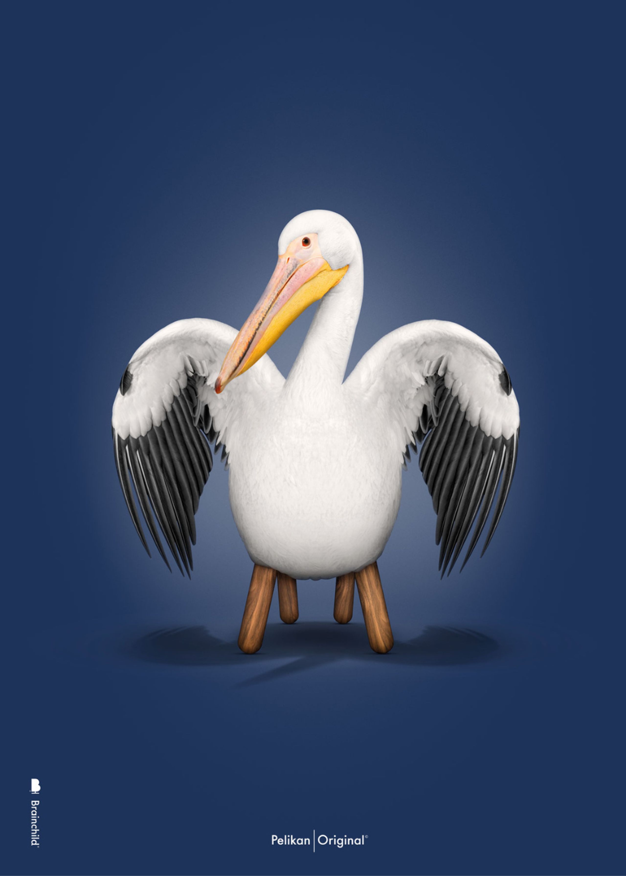 Brainchild - Plakat - Classic poster - dark blue pelican - Ingen ramme