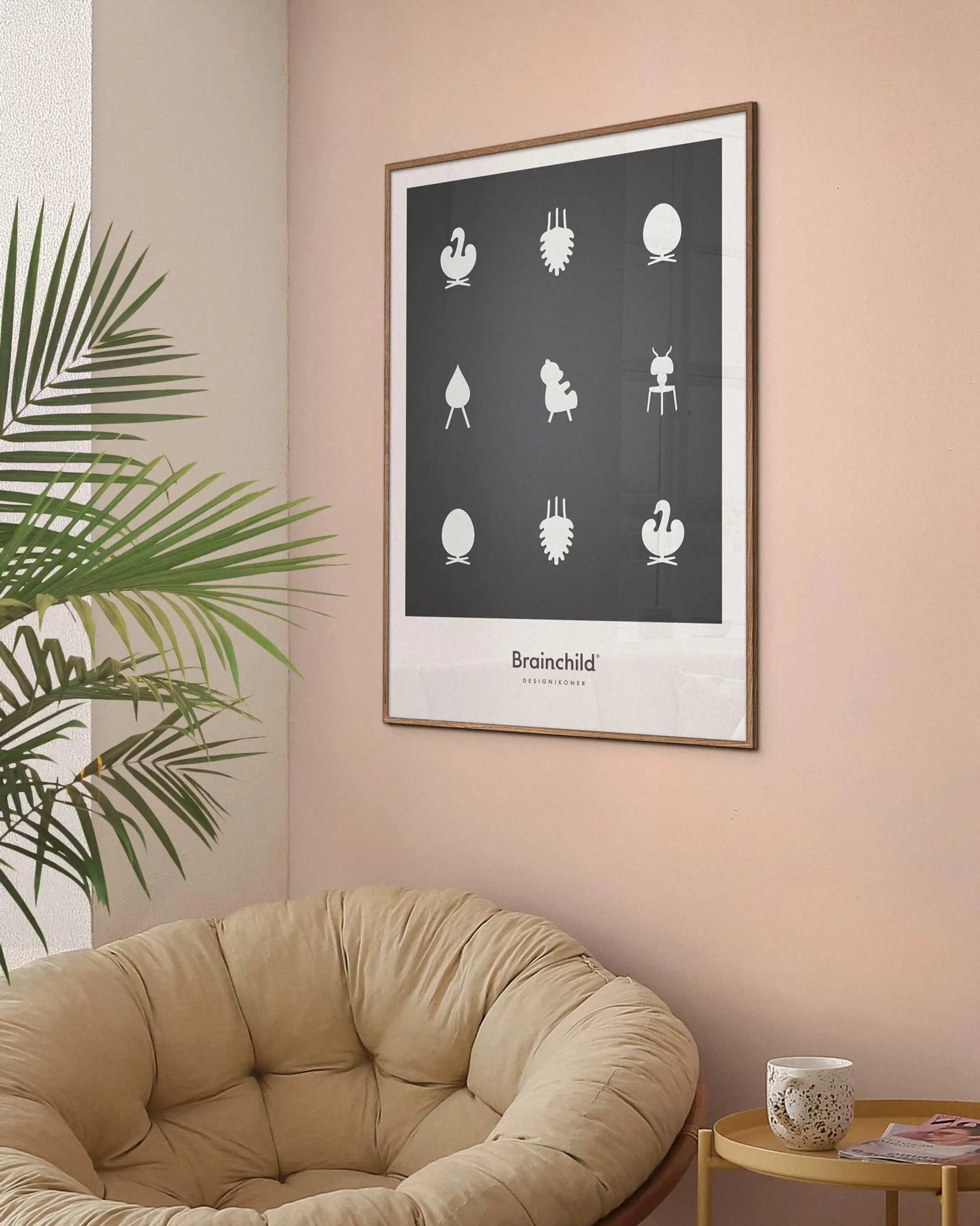 Brainchild - Plakat - Design icons Poster - Dark grey - No Frame