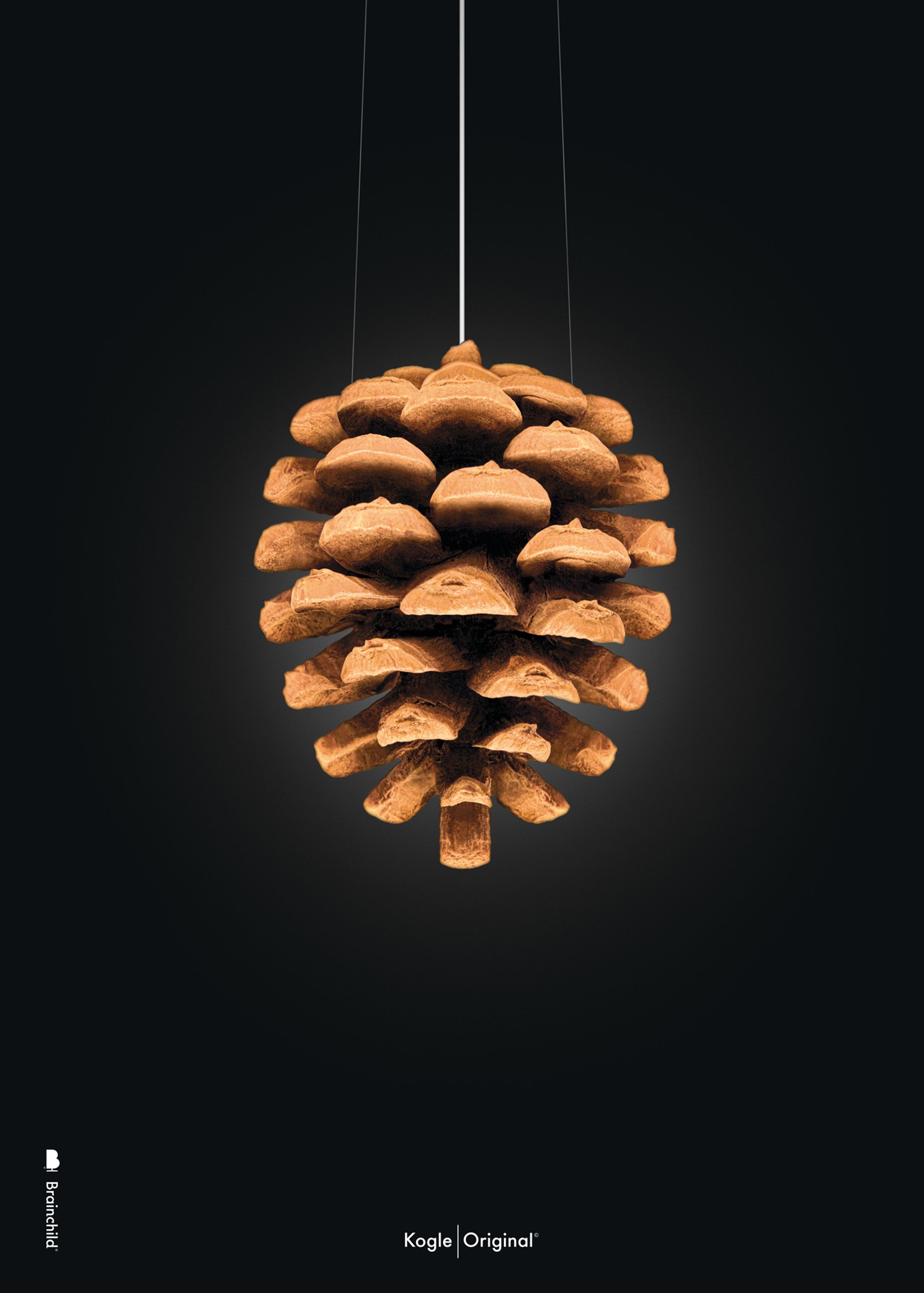 BrainChild - Poster - Klassisk – Sort – Kogle - Ingen ramme