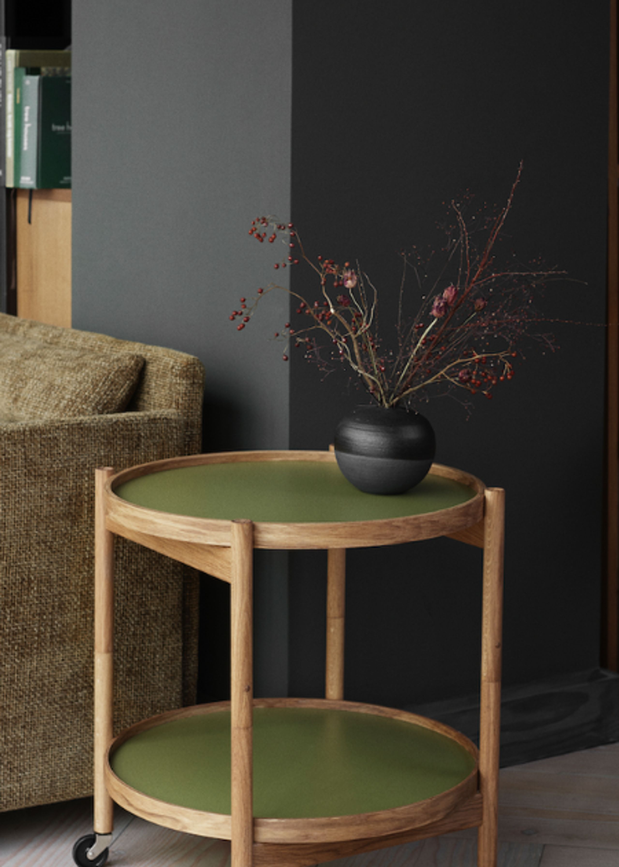 Brdr. Krüger - Bakke - Bakke - Valnød Olieret - LEAF (Grøn / Mørk Grøn)