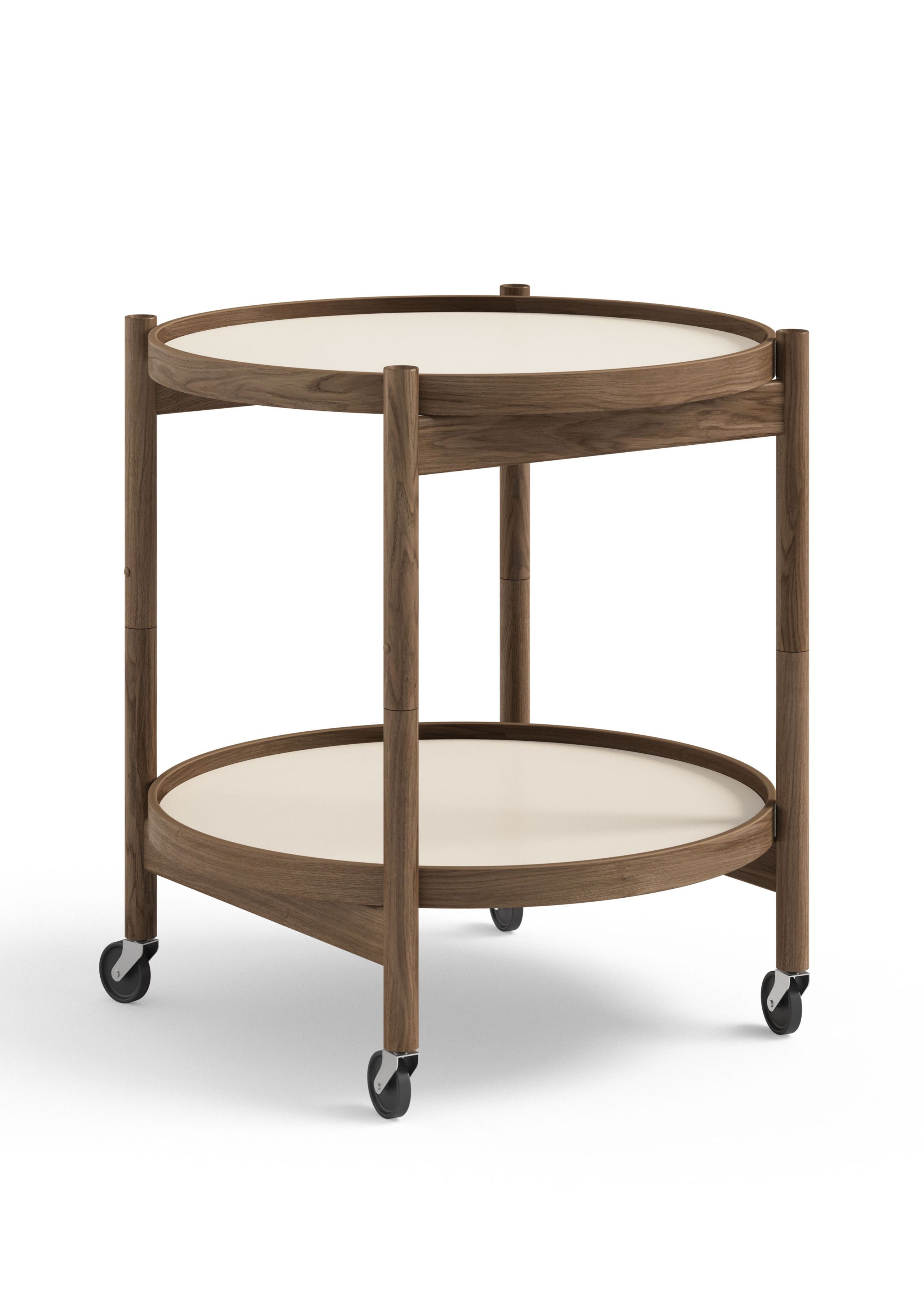 Brdr. Krüger - Junta - Bølling Tray Table 50 / Fumed Oak - SUNNY - Yellow/Cream