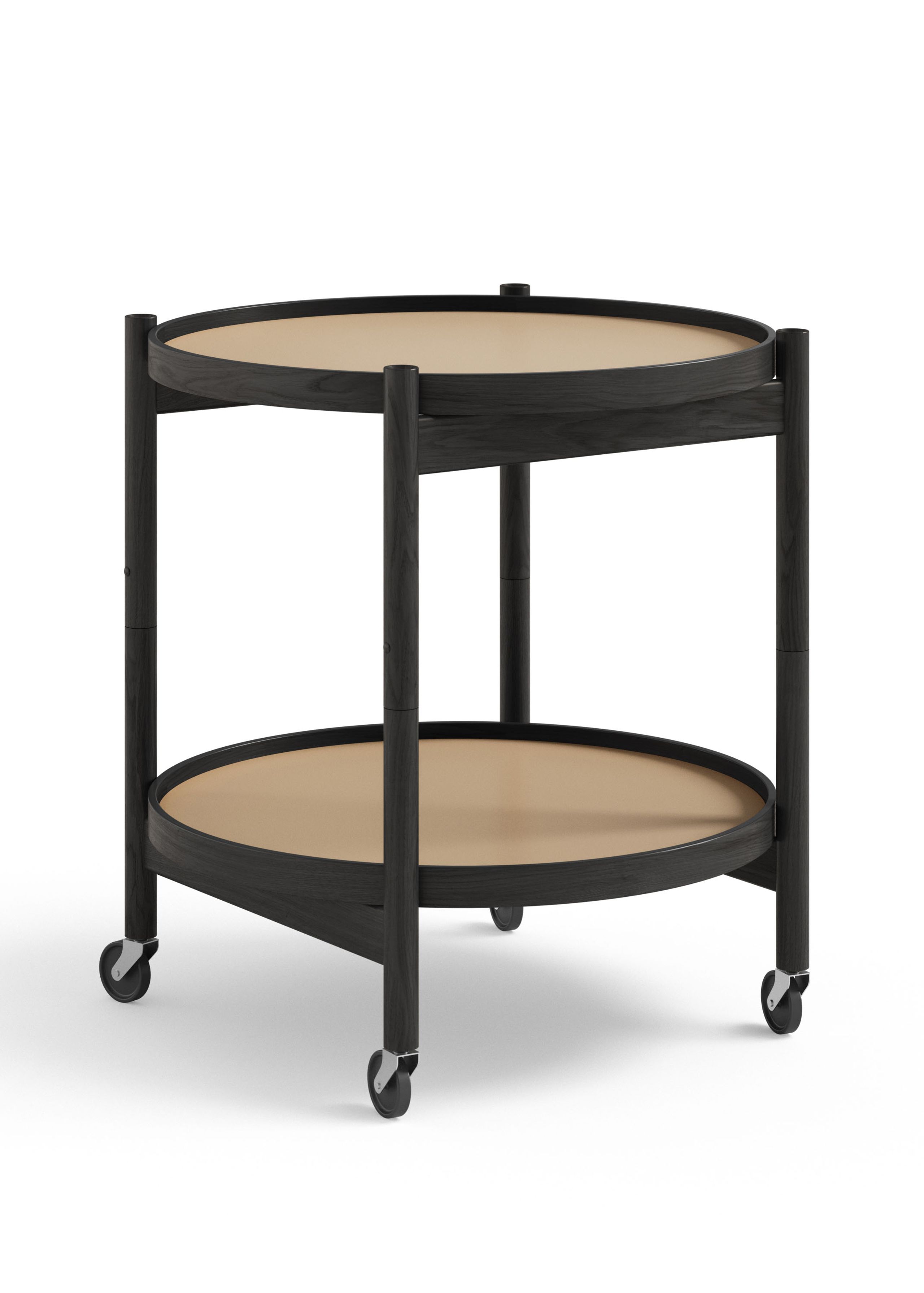 Brdr. Krüger - Bord - Bølling Bakkebord 50 / Sortlakeret Eg - EARTH - Beige/Brown