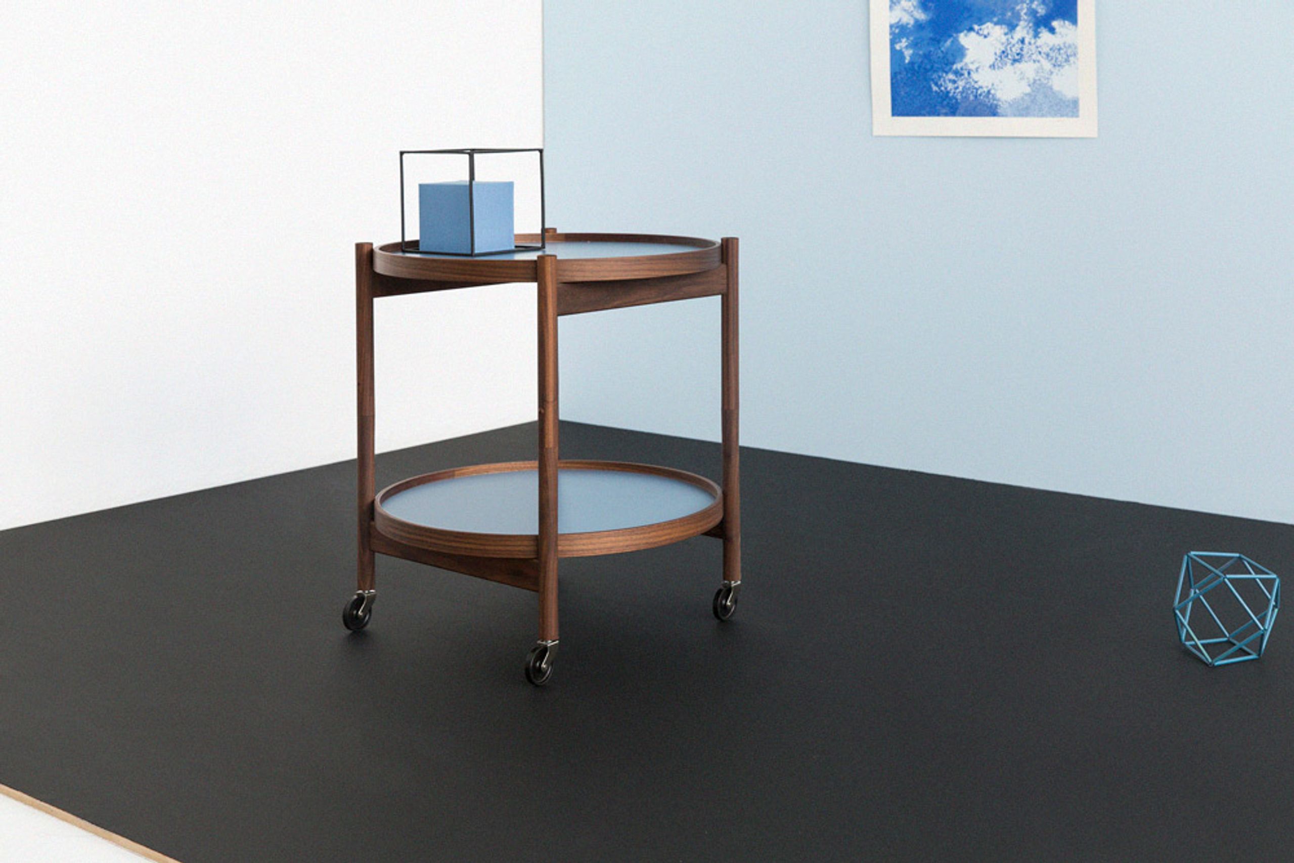 Brdr. Krüger - Bord - Bølling Bakkebord 50 / Sortlakeret Eg - EARTH - Beige/Brown