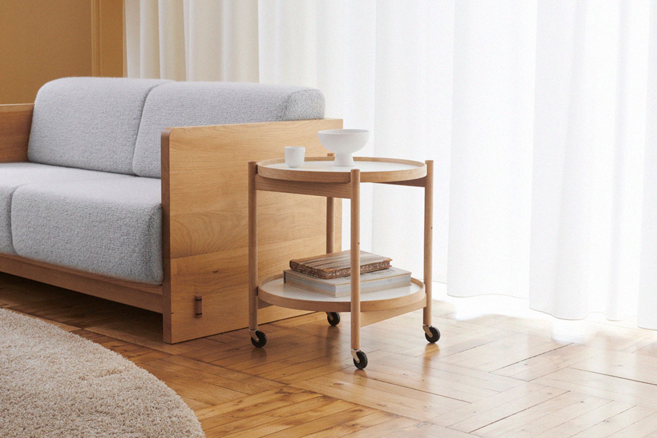 Brdr. Krüger - Bord - Bølling Bakkebord 50 / Sortlakeret Eg - EARTH - Beige/Brown