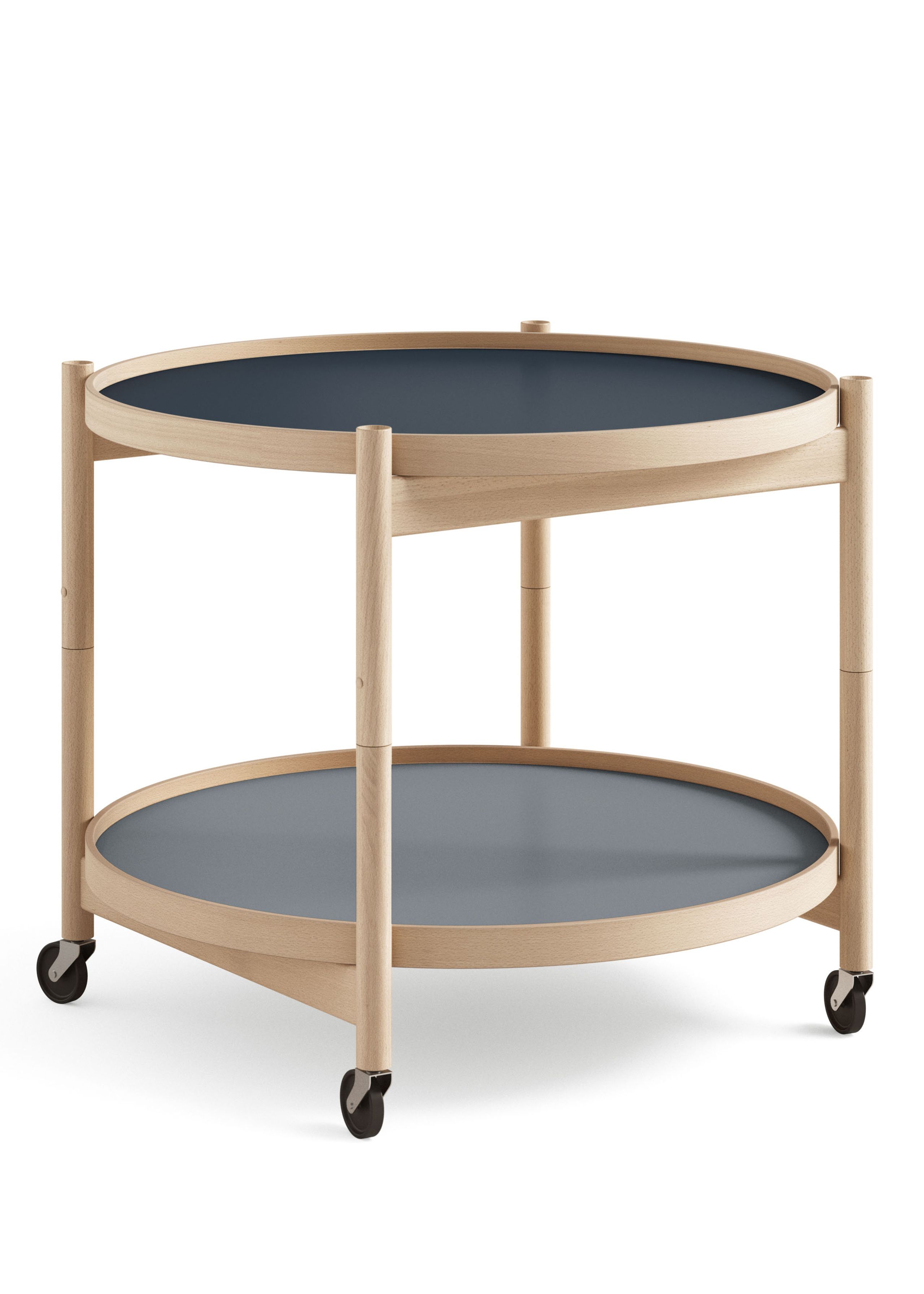 Brdr. Krüger - Conselho - Bølling Tray Table 60 / Oiled Beech - WATER - Light Blue/Dark Blue