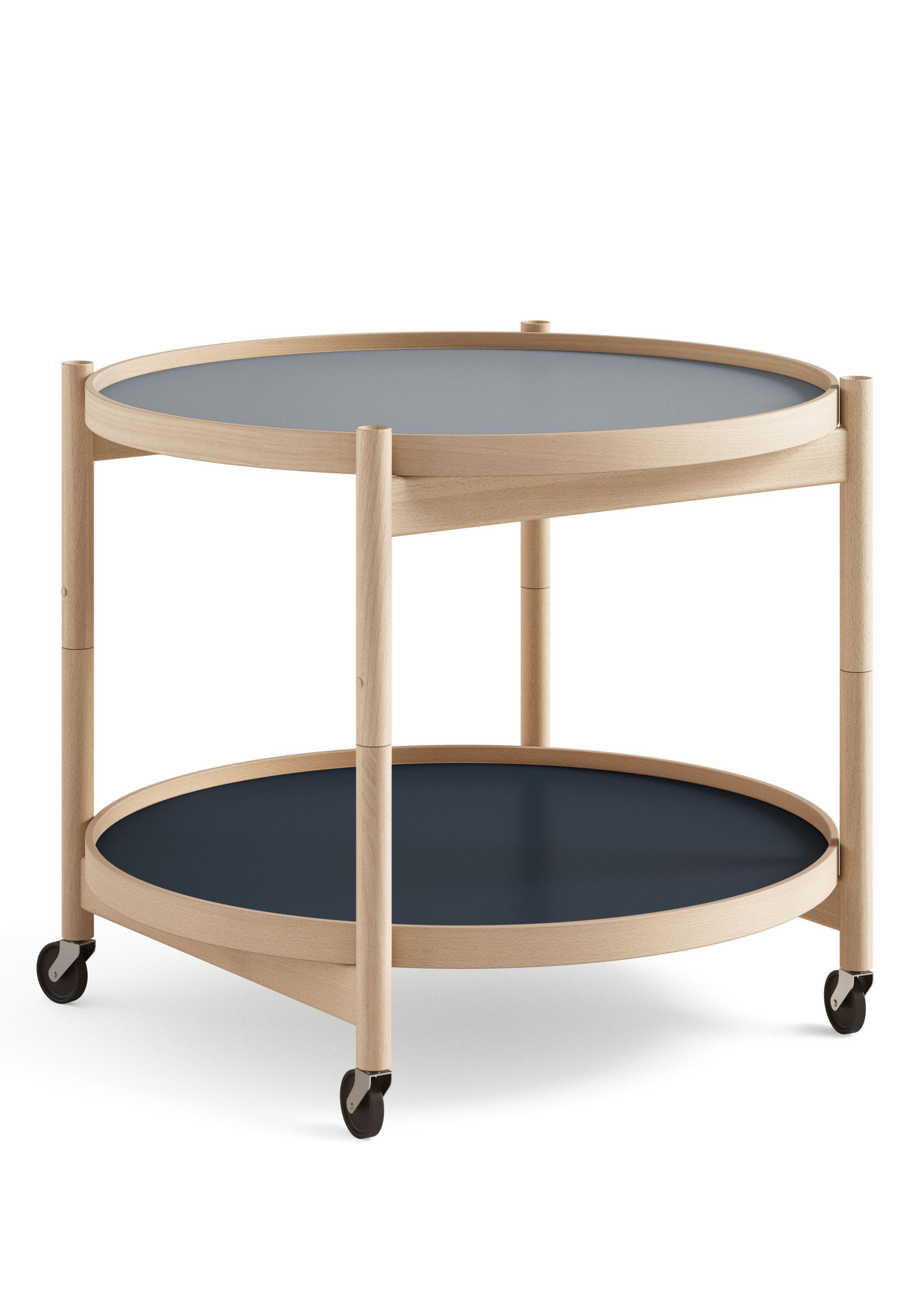 Brdr. Krüger - Conselho - Bølling Tray Table 60 / Oiled Beech - WATER - Light Blue/Dark Blue