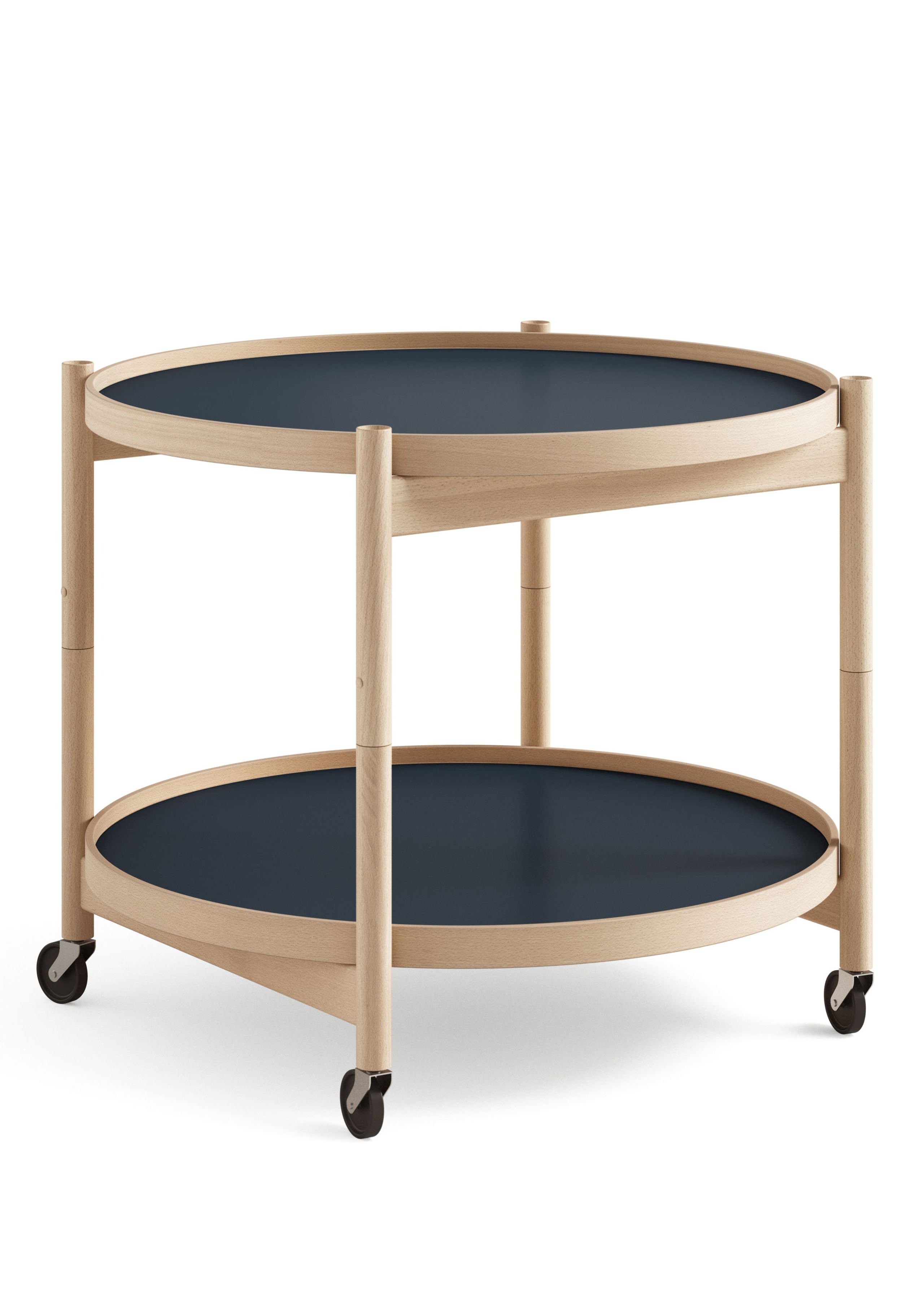 Brdr. Krüger - Conselho - Bølling Tray Table 60 / Oiled Beech - WATER - Light Blue/Dark Blue