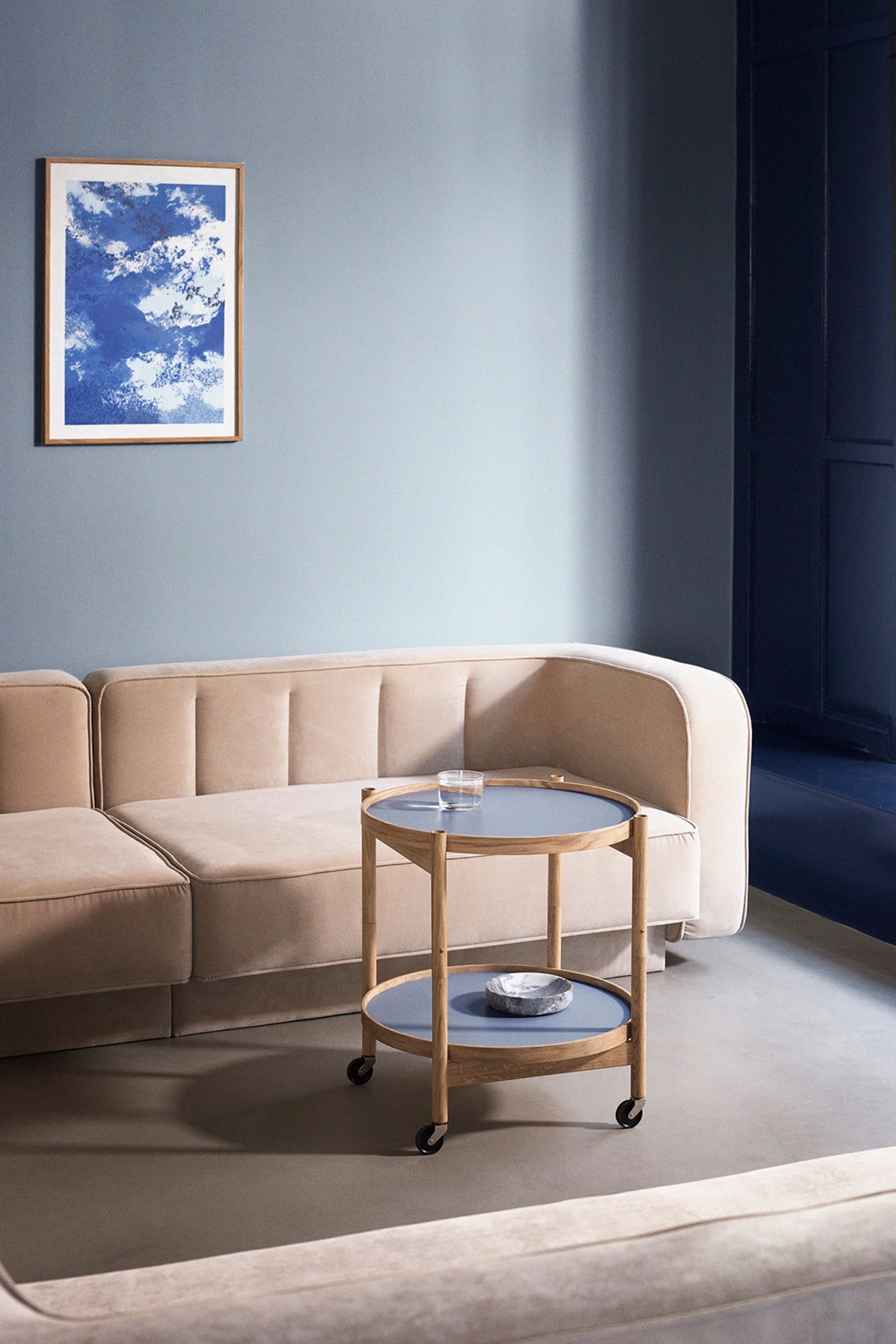 Brdr. Krüger - Junta - Bølling Tray Table 60 / Oiled Oak - CLAY - Cognac/Black