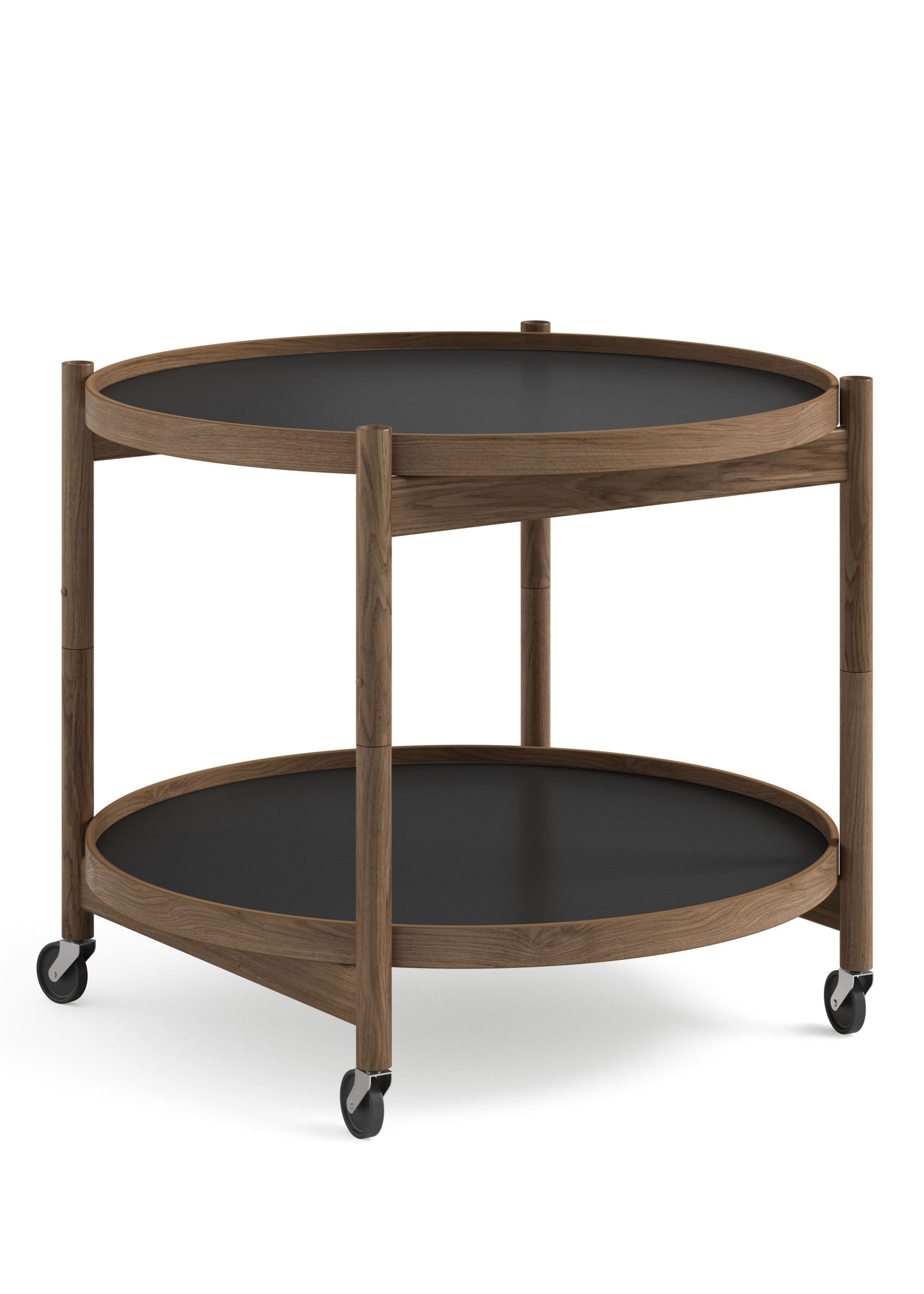 Brdr. Krüger - Conseil d'administration - Bølling Tray Table 60 / Fumed Oak - BASE - White/Black