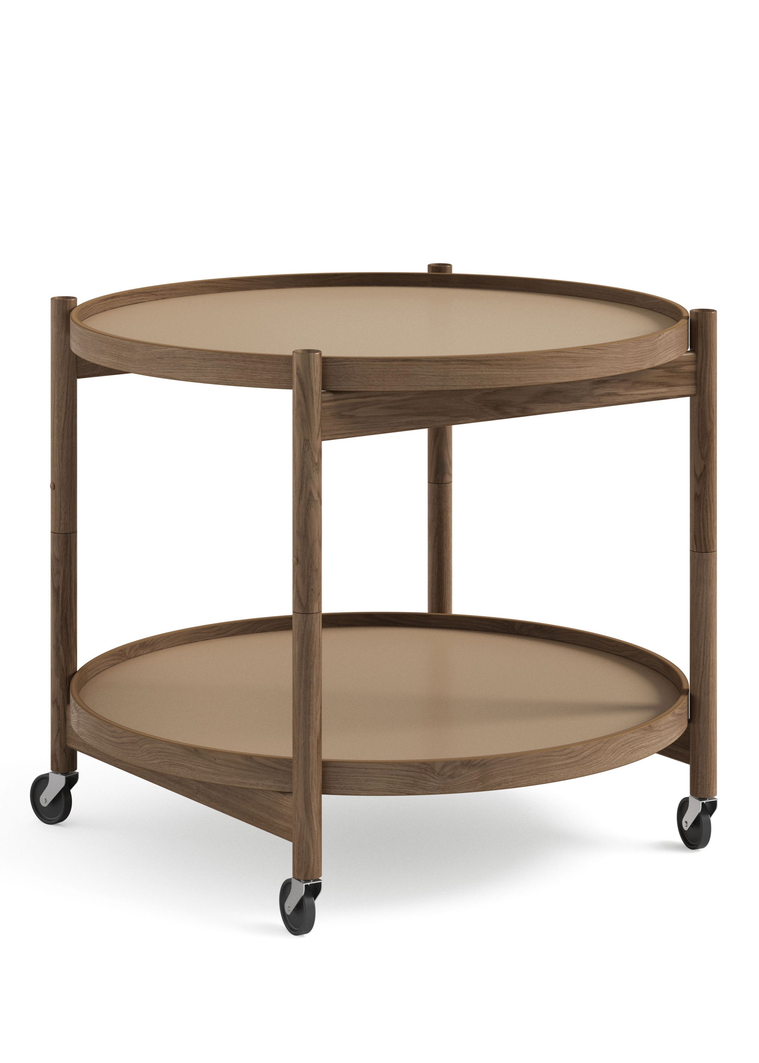 Brdr. Krüger - Conseil d'administration - Bølling Tray Table 60 / Fumed Oak - EARTH - Beige/Brown