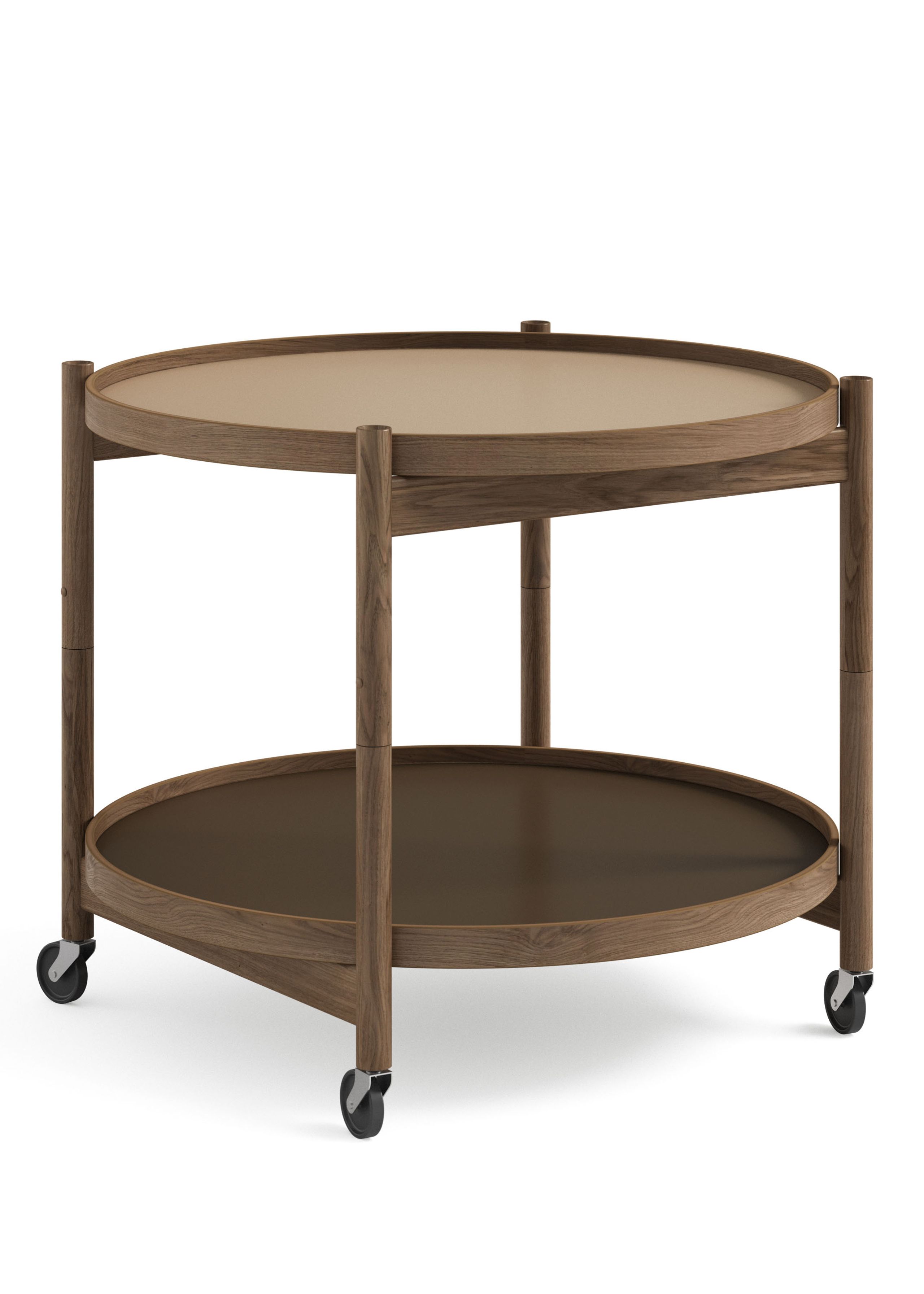 Brdr. Krüger - Conseil d'administration - Bølling Tray Table 60 / Fumed Oak - EARTH - Beige/Brown