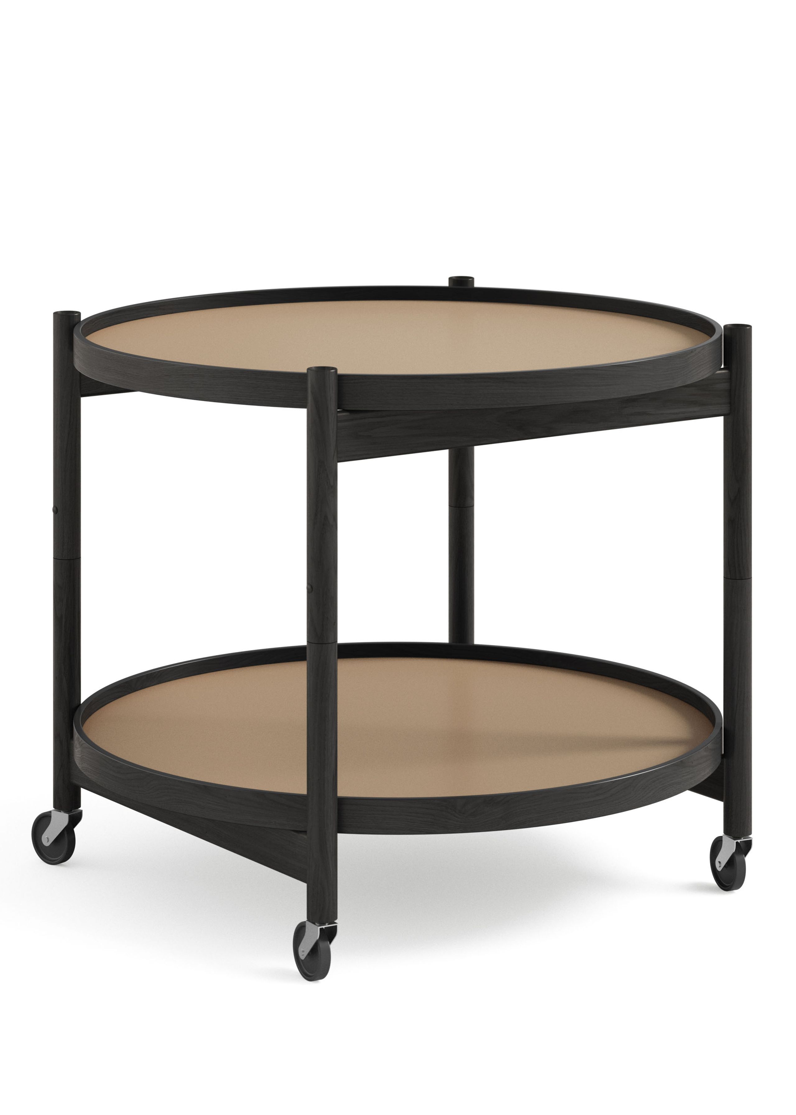 Brdr. Krüger - Conseil d'administration - Bølling Tray Table 60 / Black Stained Oak - EARTH - Beige/Brown