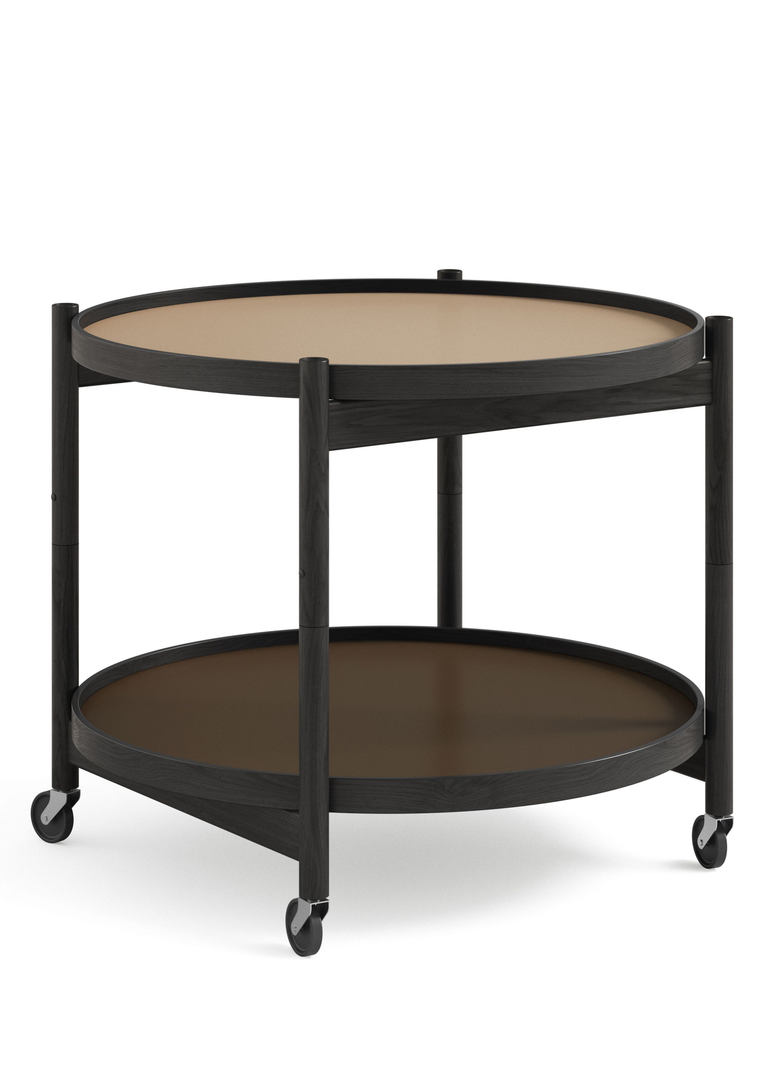 Brdr. Krüger - Conseil d'administration - Bølling Tray Table 60 / Black Stained Oak - EARTH - Beige/Brown