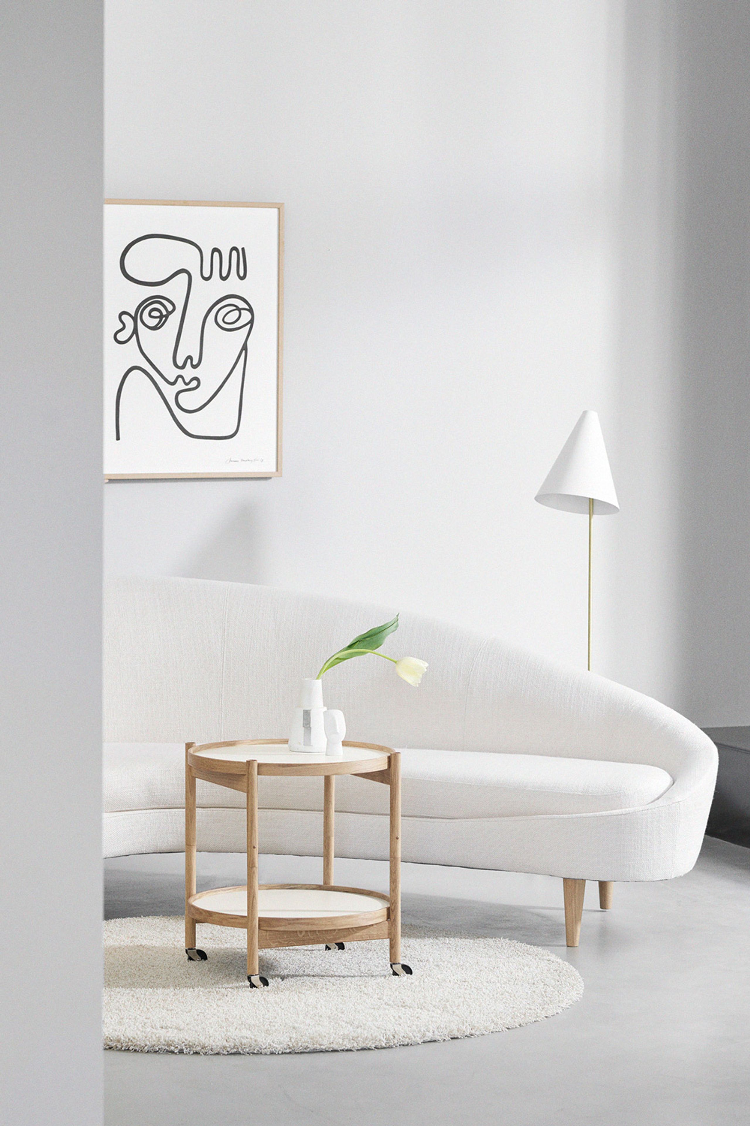 Brdr. Krüger - Table à plateaux - Bølling Tray Table 60 / Oiled Walnut - CLAY - Cognac/Black