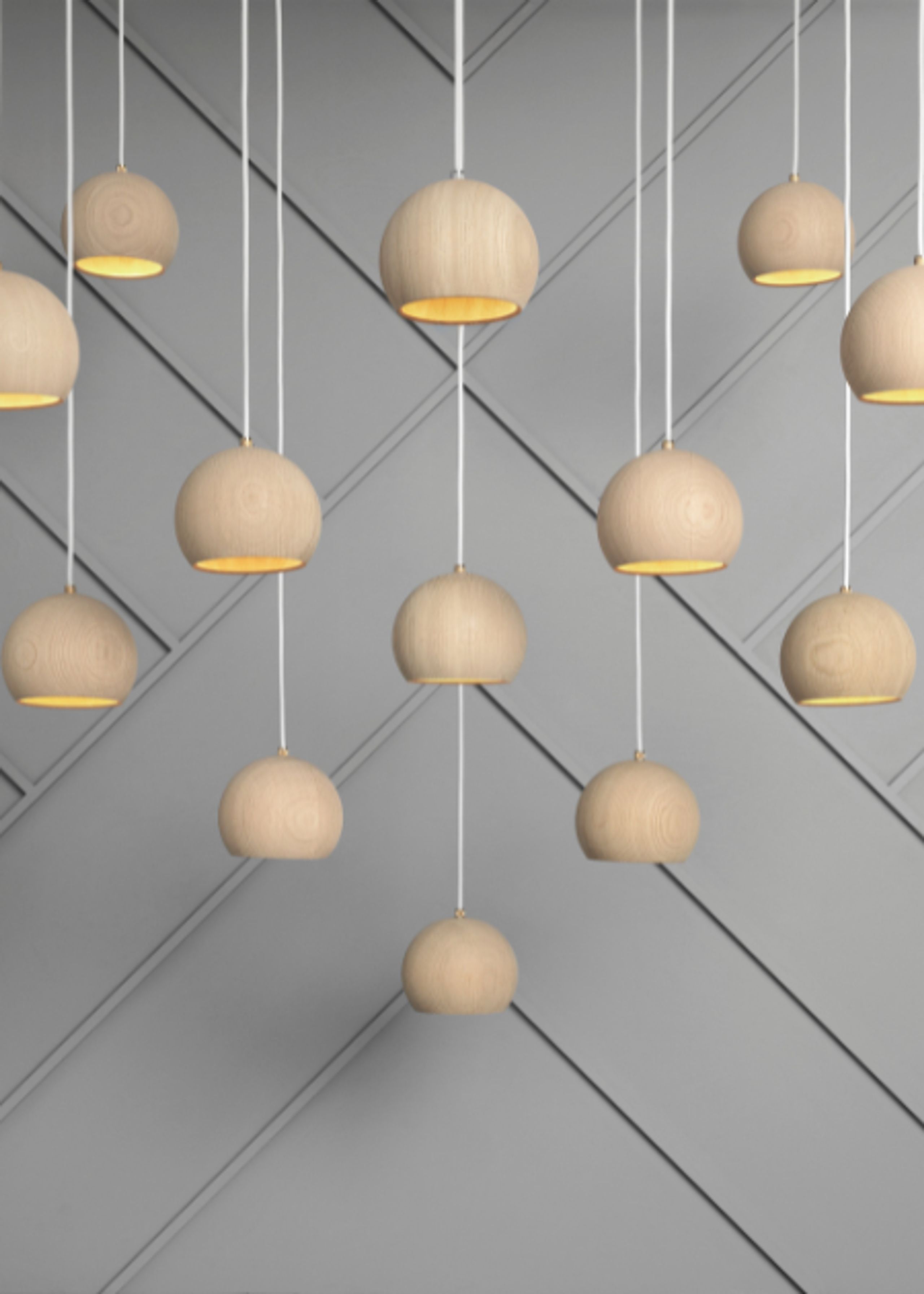 Brdr. Krüger - Lamp - Lune Pendant Lamp - Soaped Oak