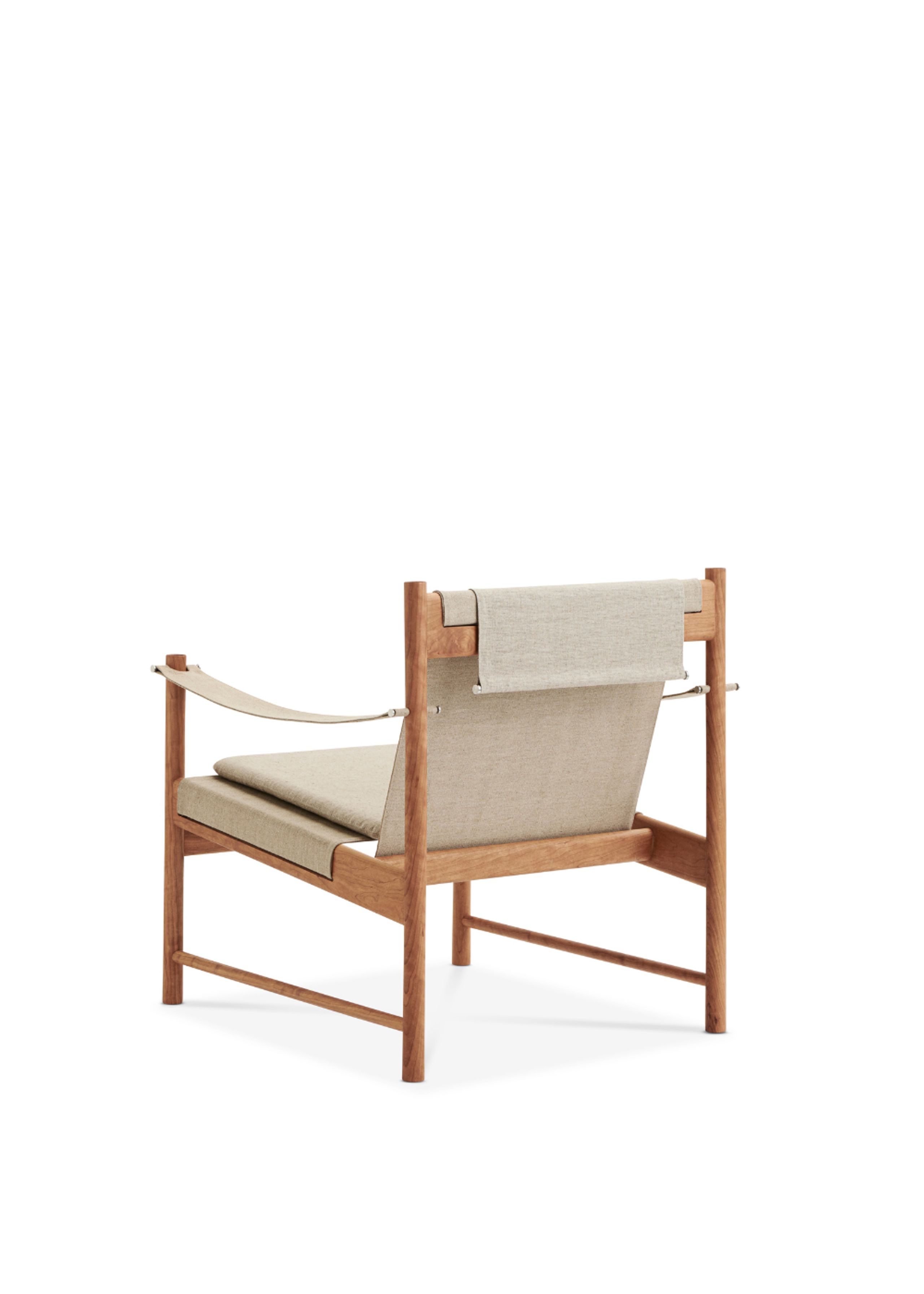 Brdr. Krüger - Krzesło do salonu - Hans Bølling Lounge Chair - Cherry Oiled - Canvas