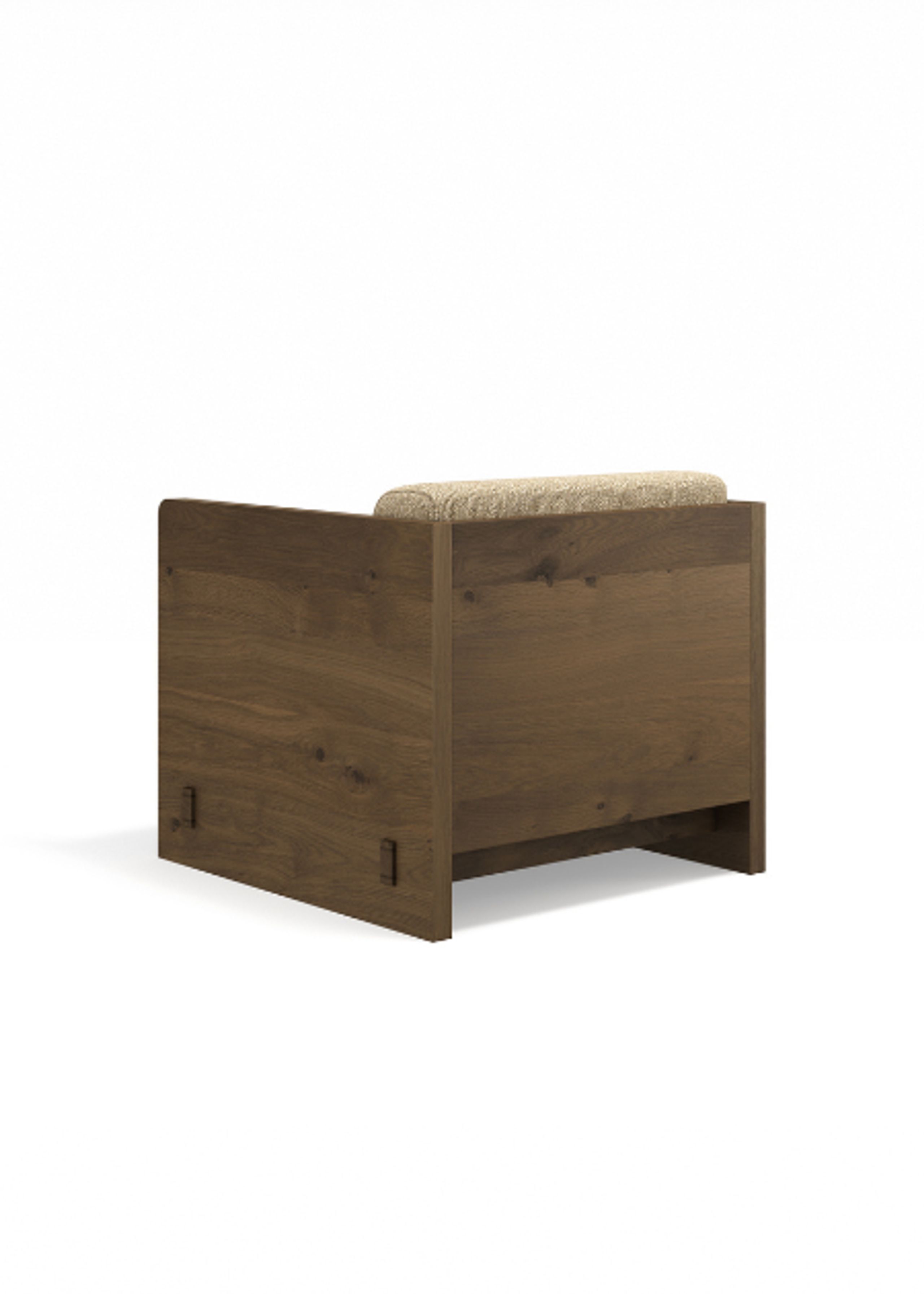 Brdr. Krüger - Tumbona - Karm Lounge Stol - Eg Røget Olieret - Moss, Cream Tekstil - 0019