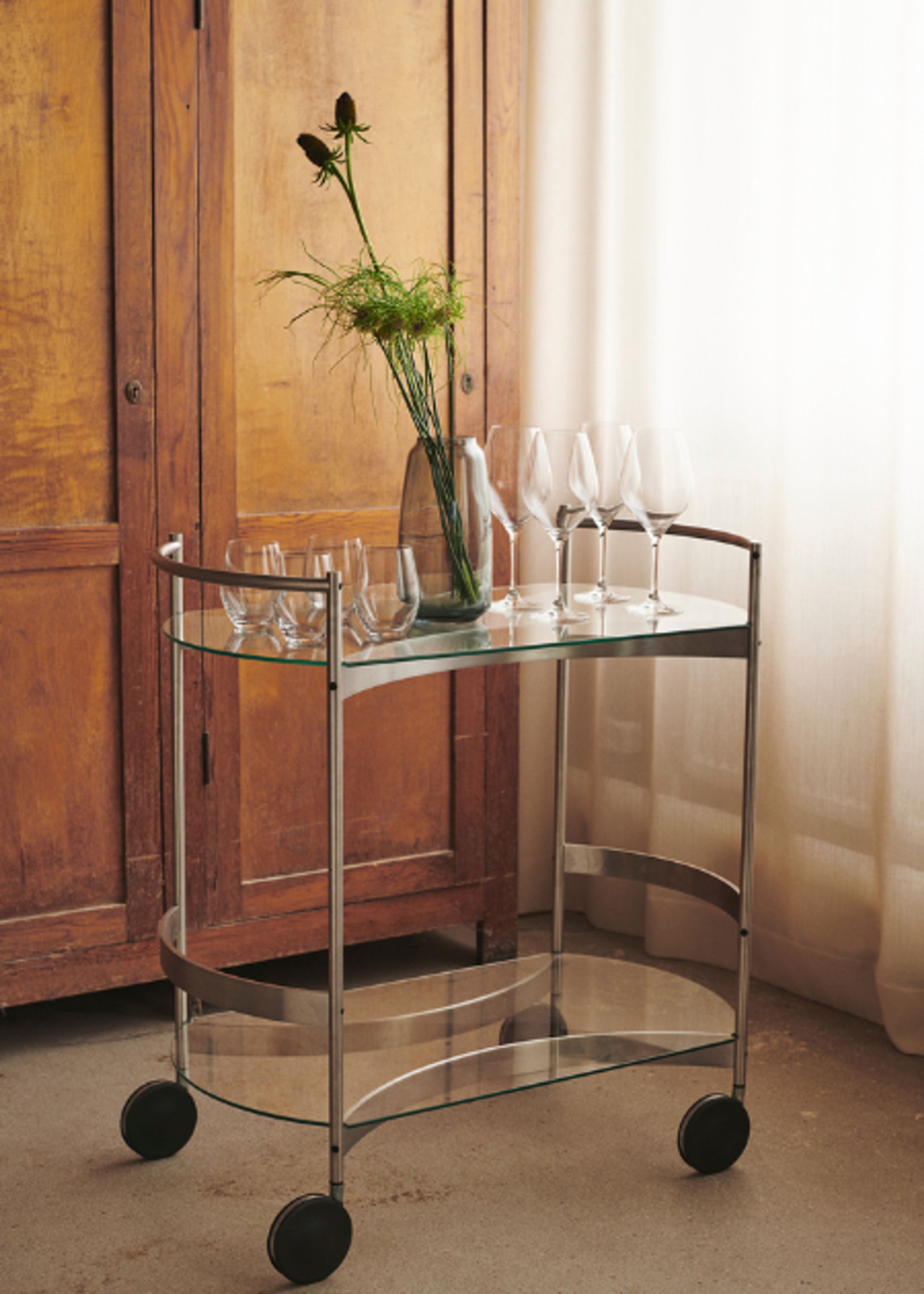 Brdr. Krüger - Trolley Table - ORBIS Teatrolly - Rectangular - Glass
