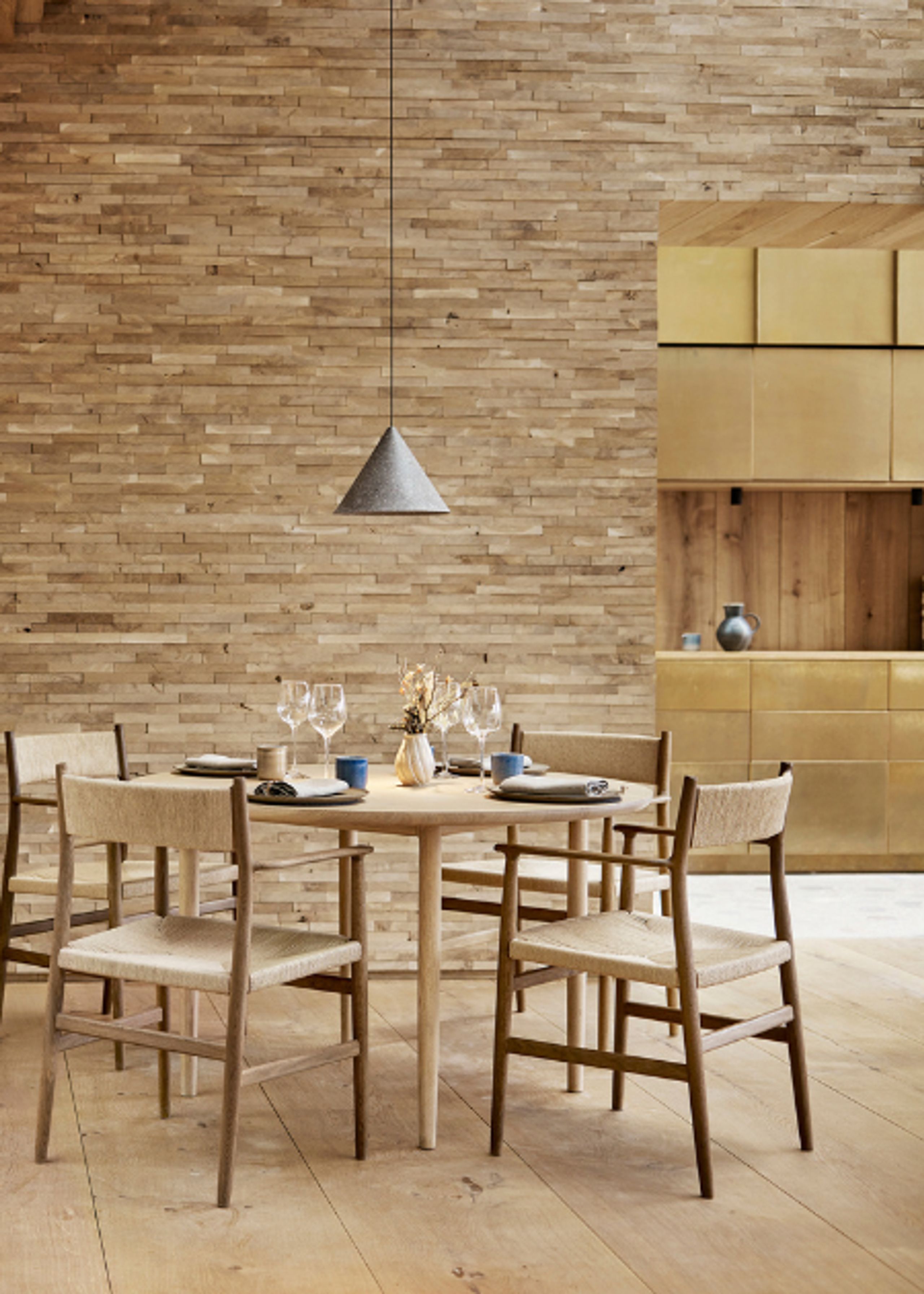 Brdr. Krüger - Esstisch - Arv Spisebord - Ø120 cm - Eg Røget Olieret