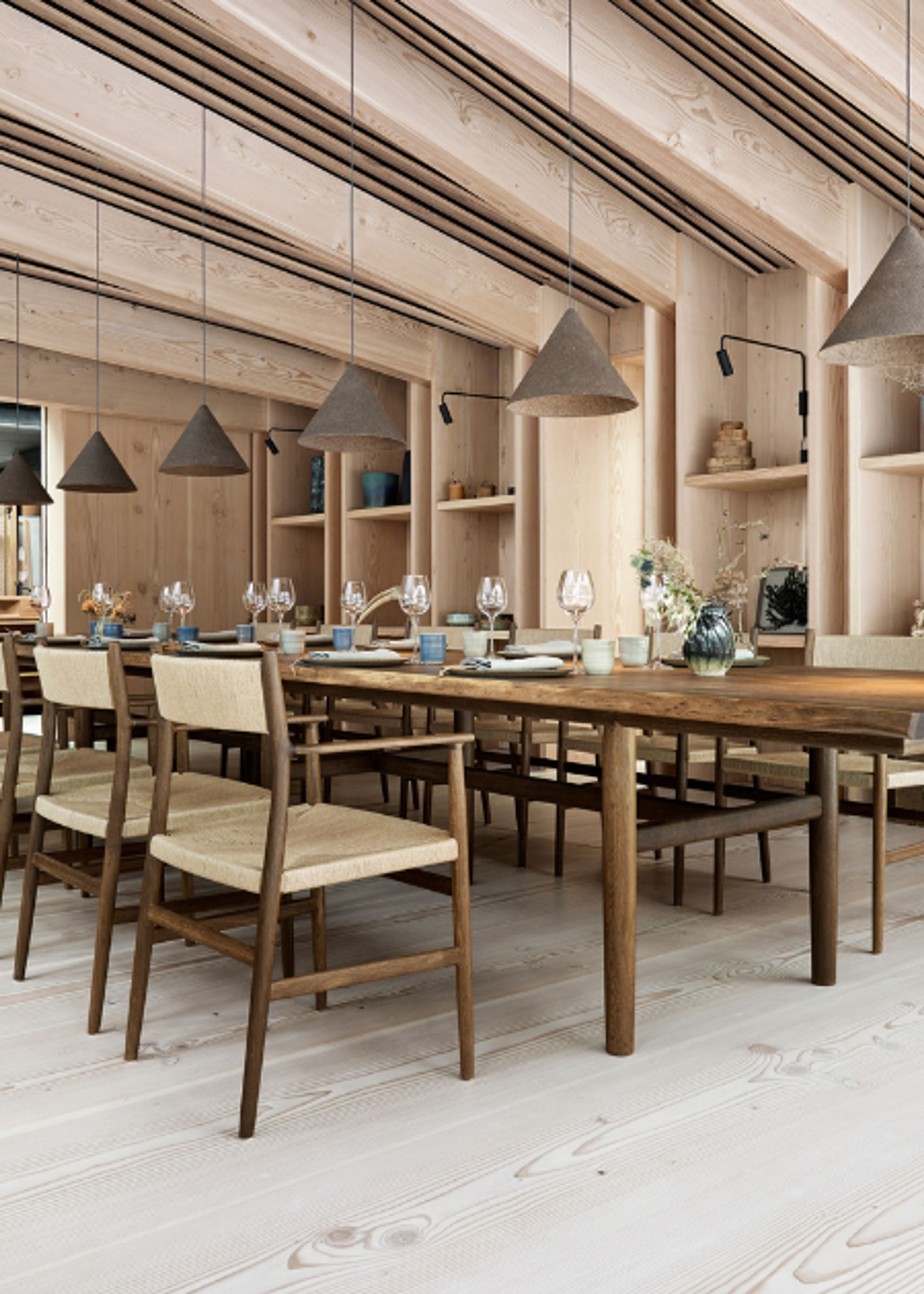 Brdr. Krüger - Mesa de comedor - Arv Spisebord stor rektangel - Eg Hvidolieret