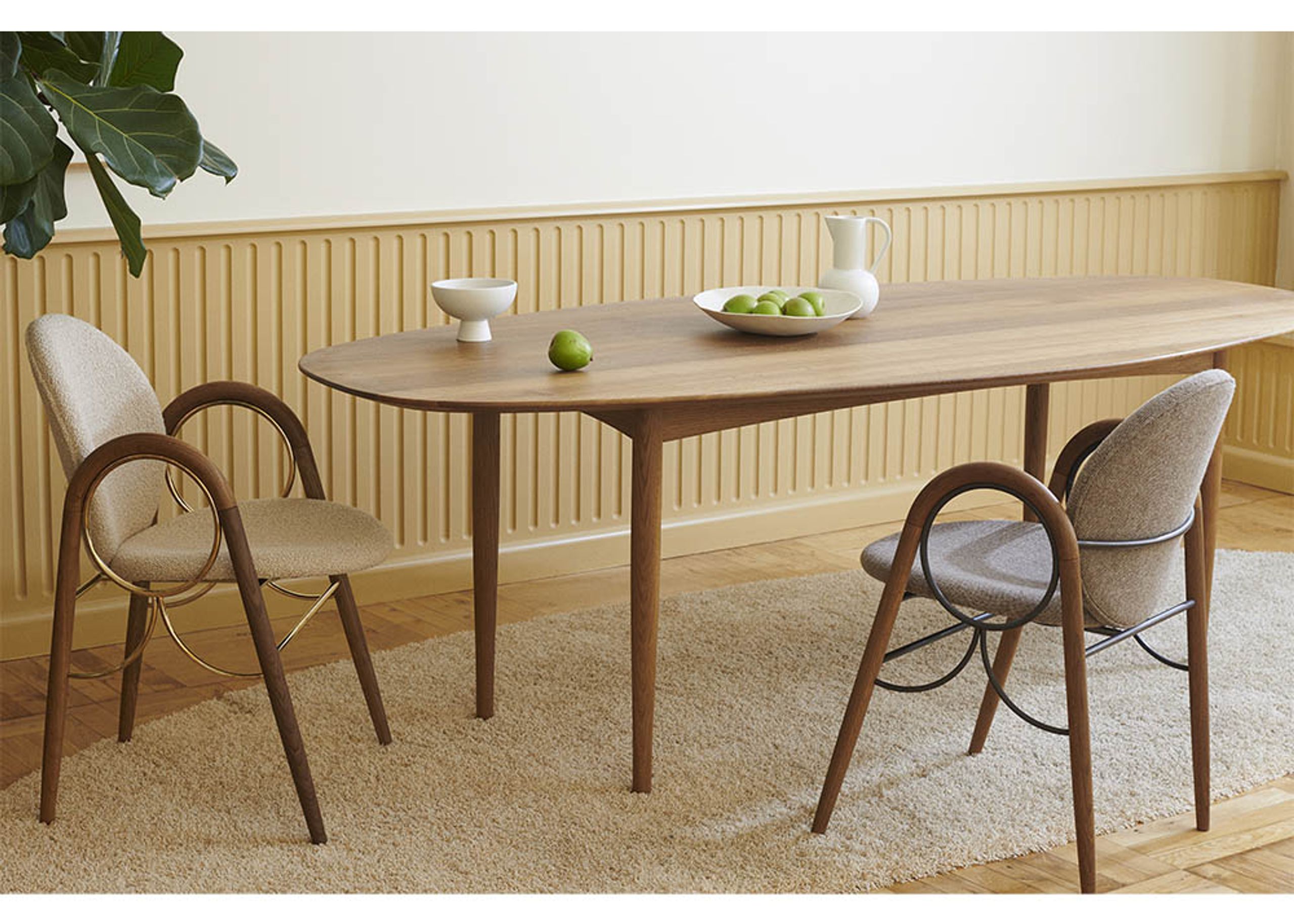 Brdr. Krüger - Esstisch - JARI Dining Table - Oak Clear Wax Oiled - Ellipse