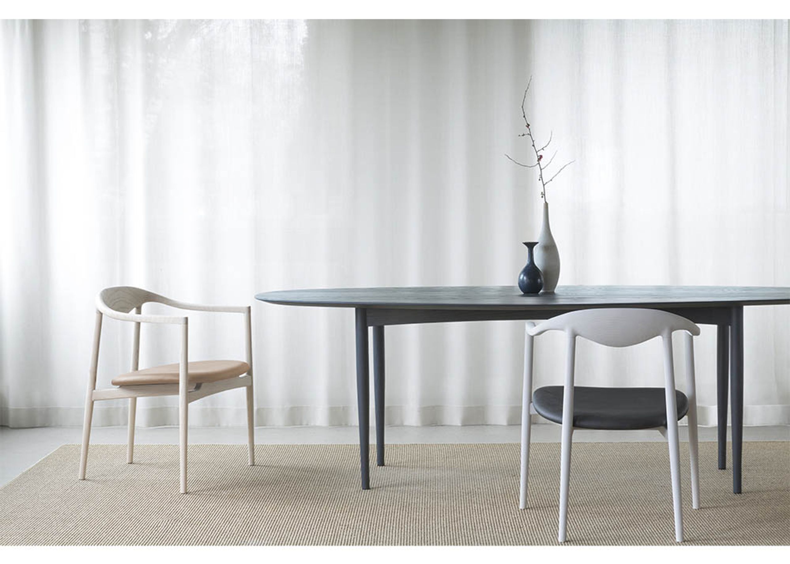 Brdr. Krüger - Jídelní stůl - JARI Dining Table - Oak Smoked Oiled - Ellipse