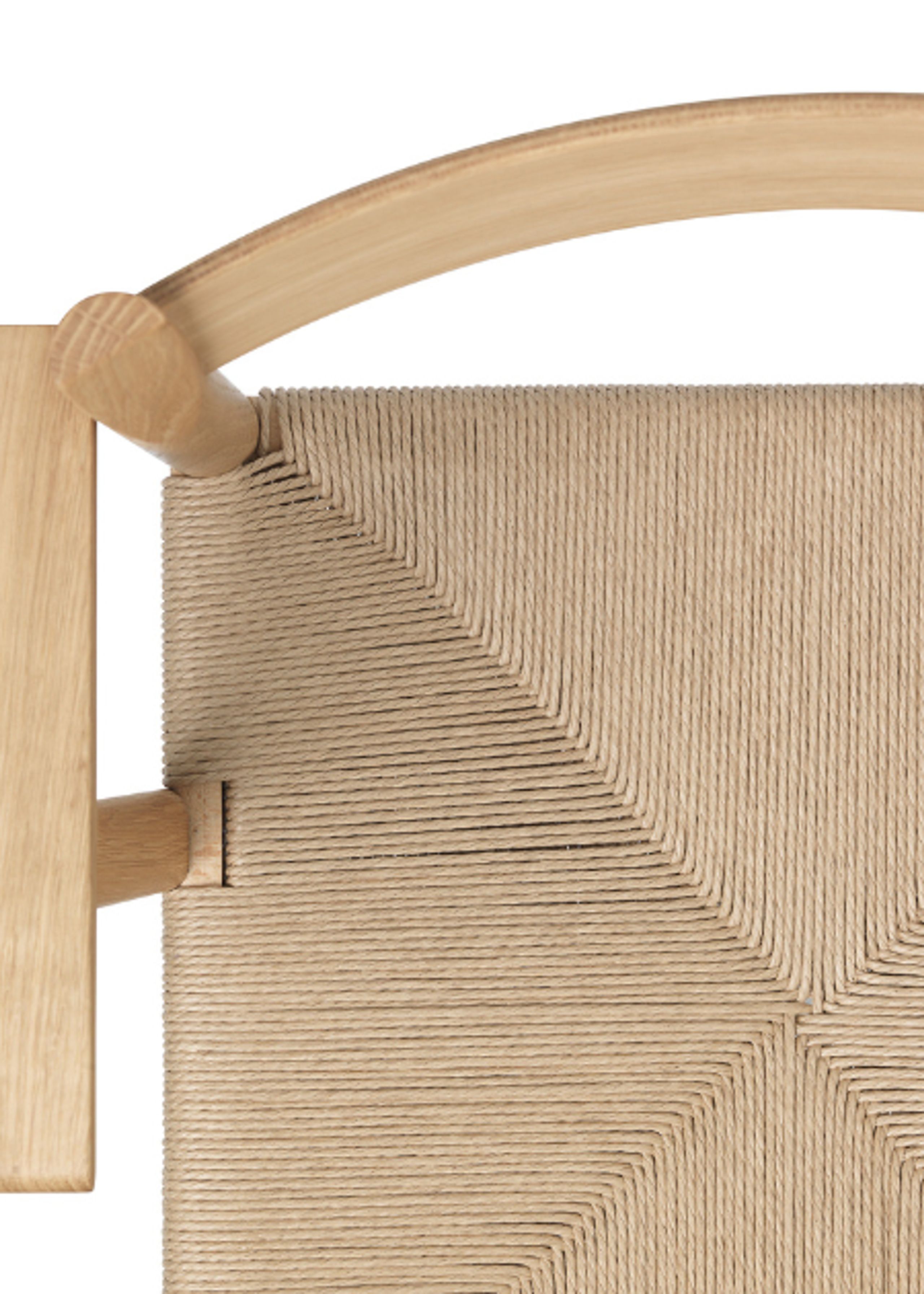 Brdr. Krüger - Silla de comedor - F Spisebordsstol m. armlæn og papirflet - Eg Klar Voks Olieret