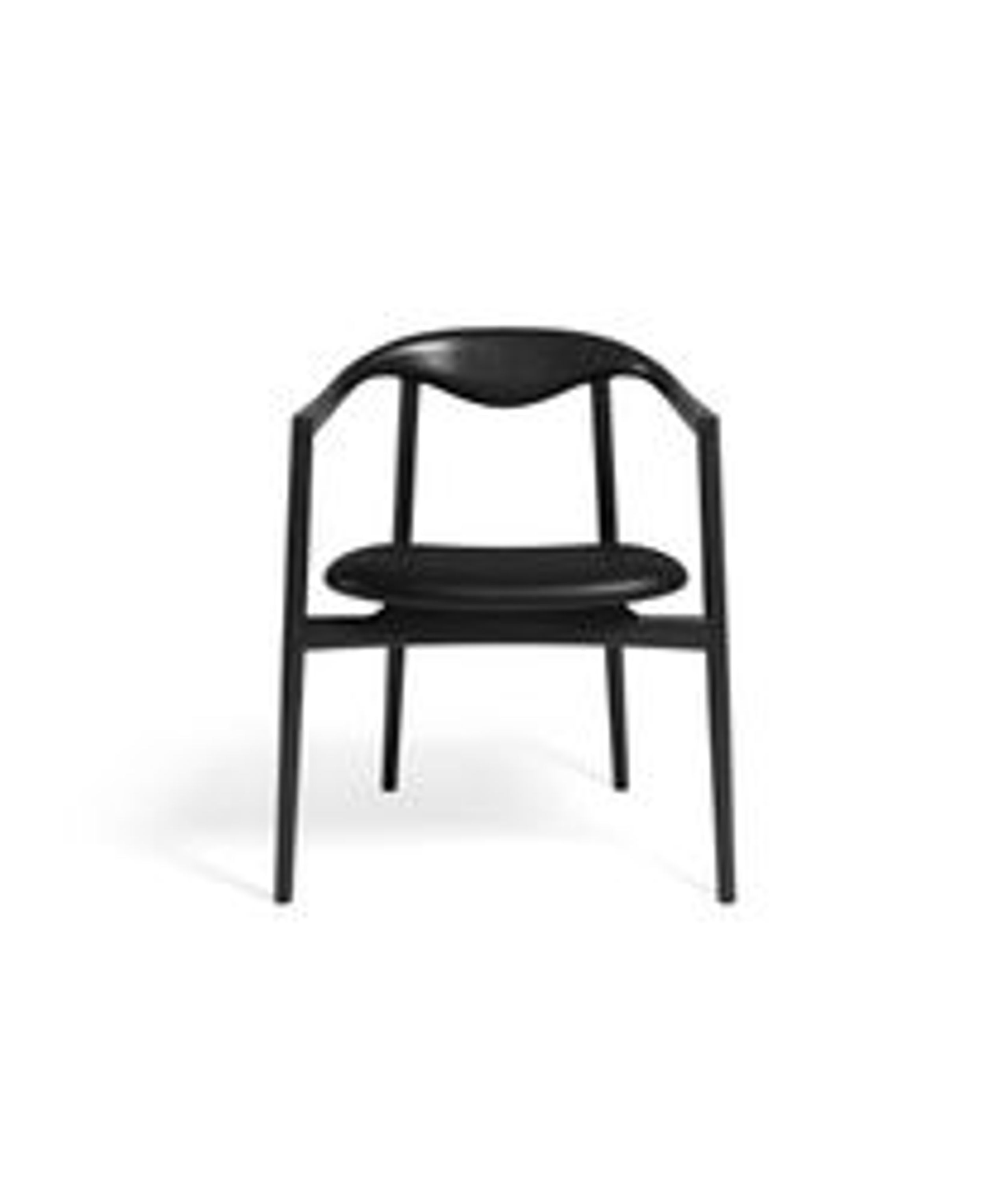 Brdr. Krüger - Spisebordsstol - Jari Spisebordsstol - Ask Sortlakeret - Savanne, Black Læder - 30314