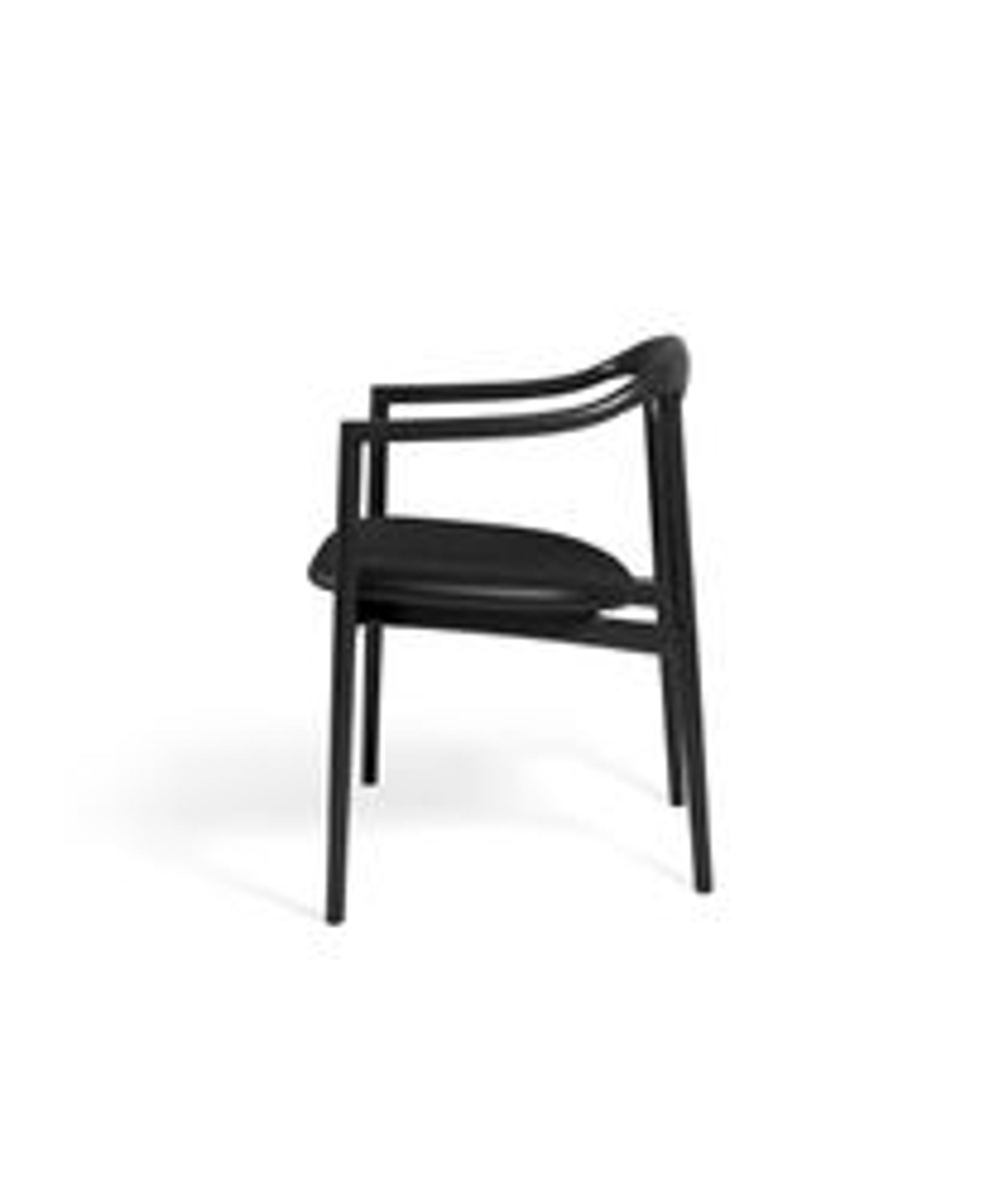 Brdr. Krüger - Spisebordsstol - Jari Spisebordsstol - Ask Sortlakeret - Savanne, Black Læder - 30314