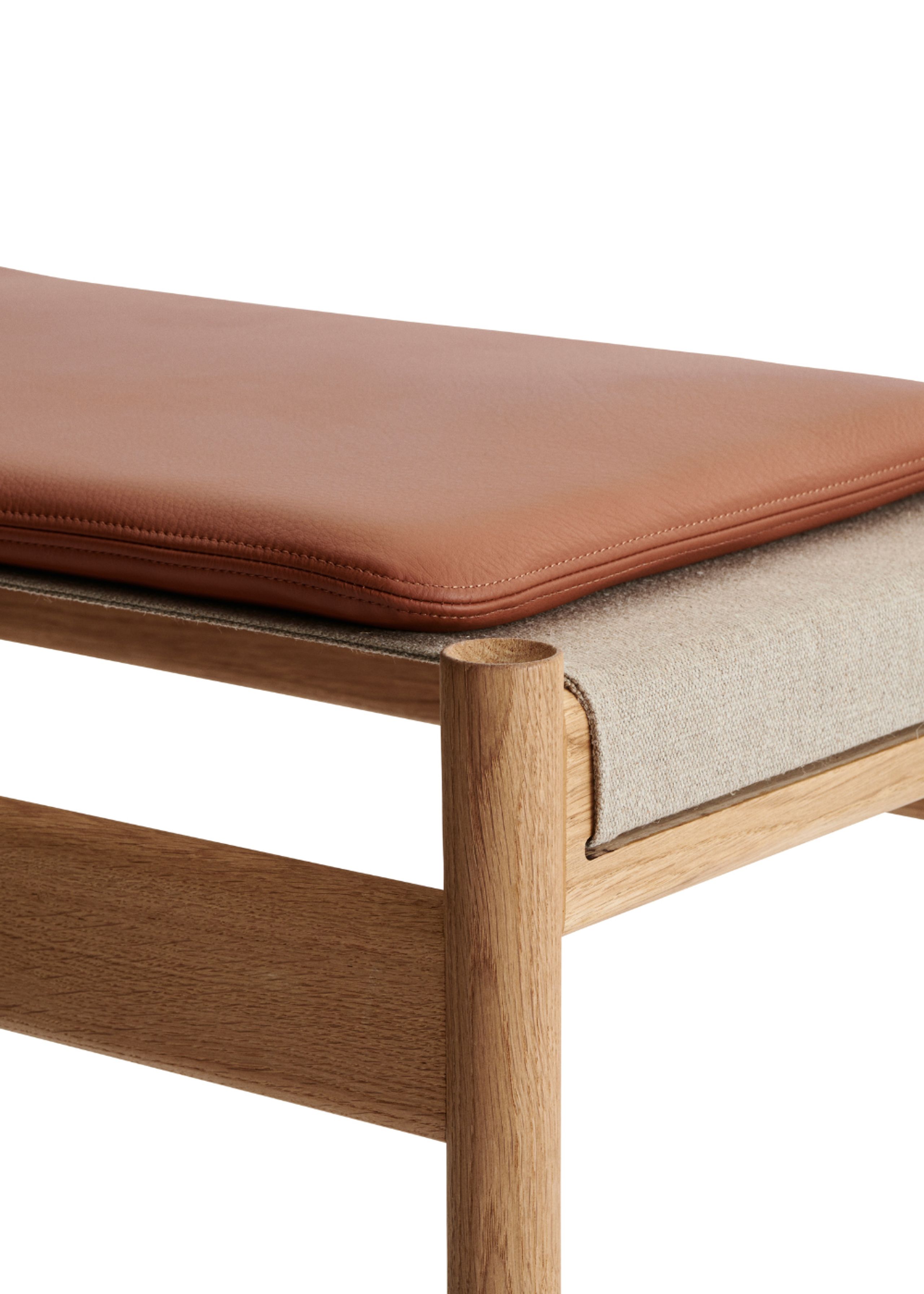 Brdr. Krüger - Stol - Hans Bølling stol - Hynde til HB Stol - Spectrum, Brandy Læder