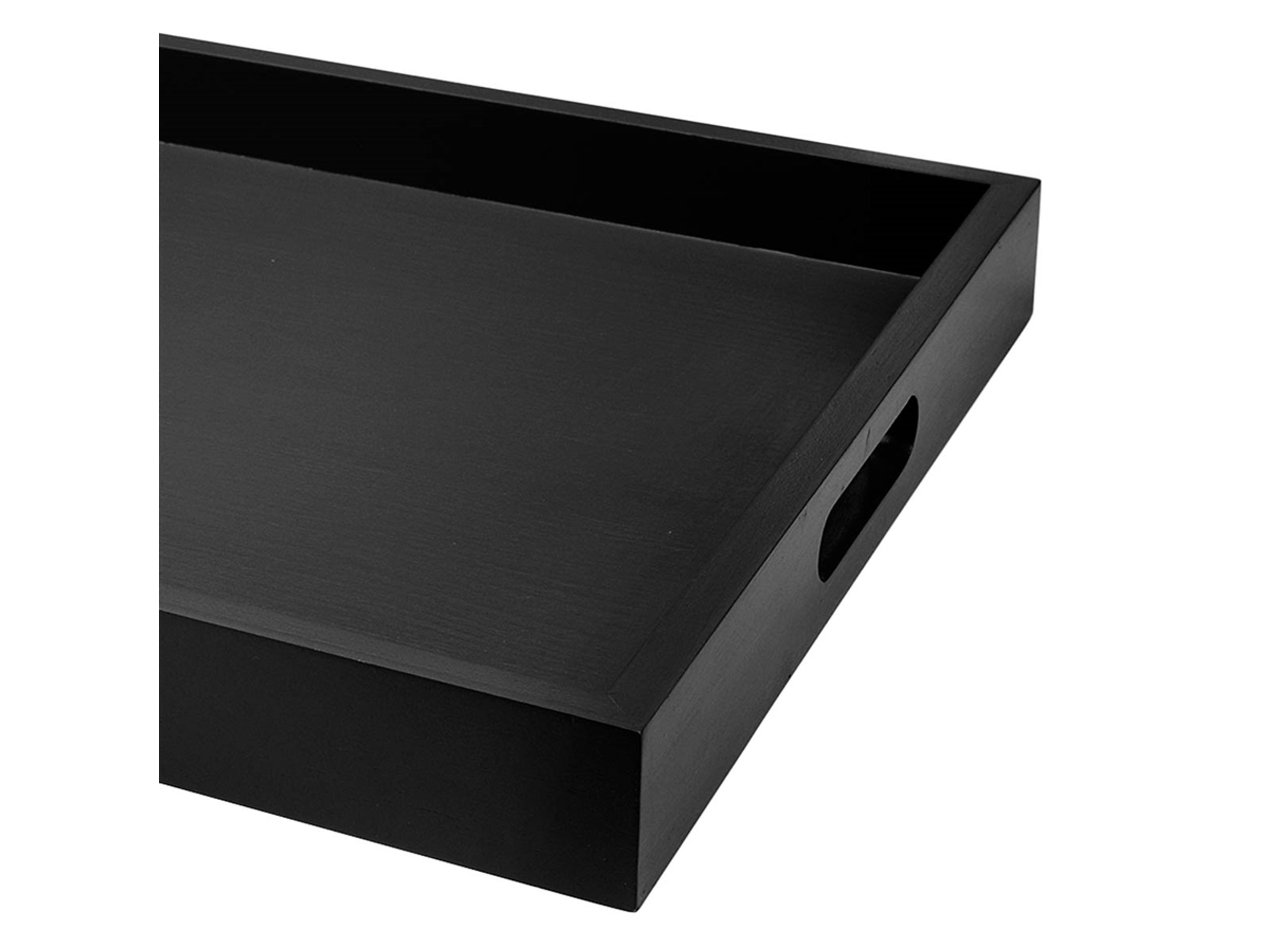 Broste CPH - Bakke - Tray 'Sarah' Birch Wood - Black - Large