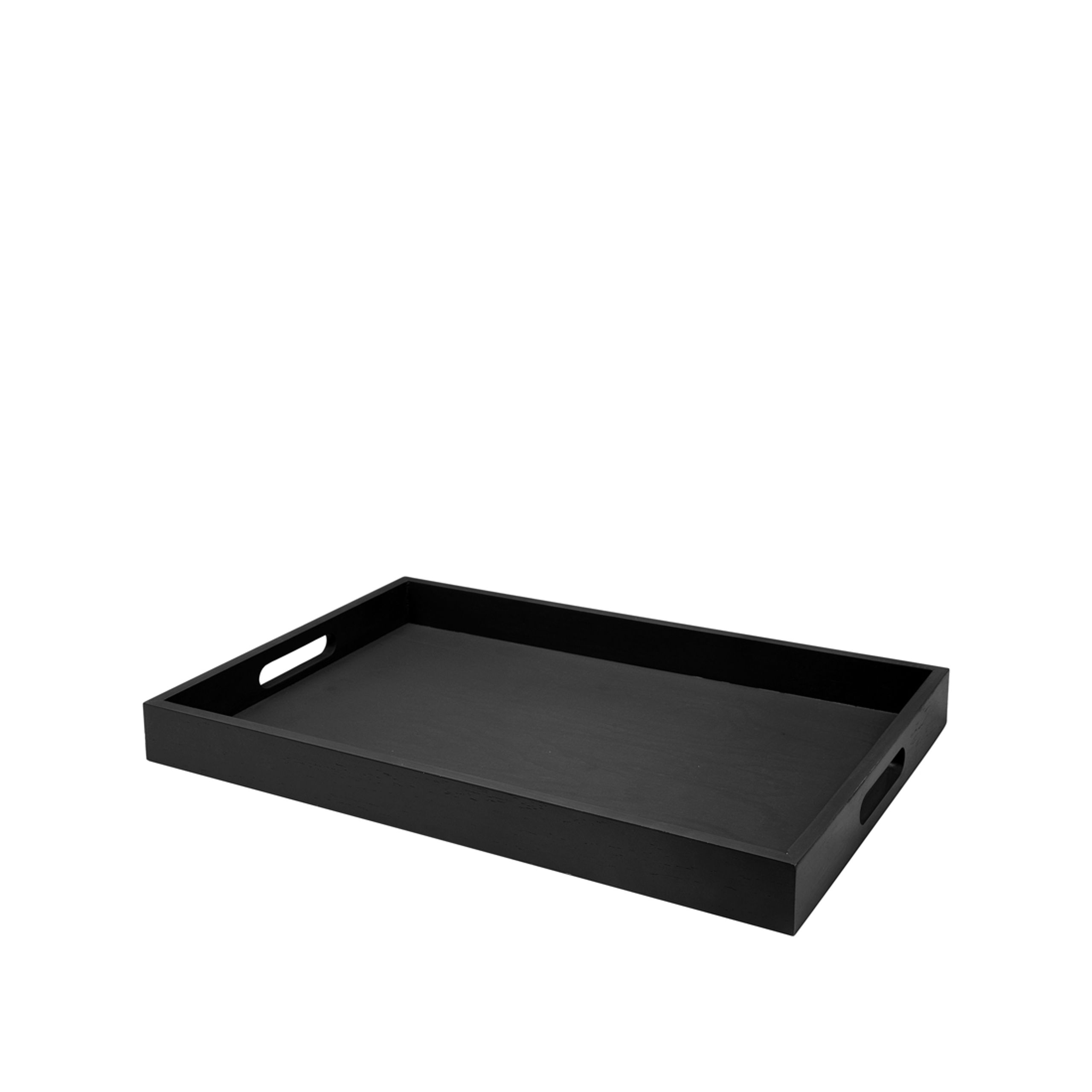Broste CPH - Tray - Tray 'Sarah' Birch Wood - Black - Small