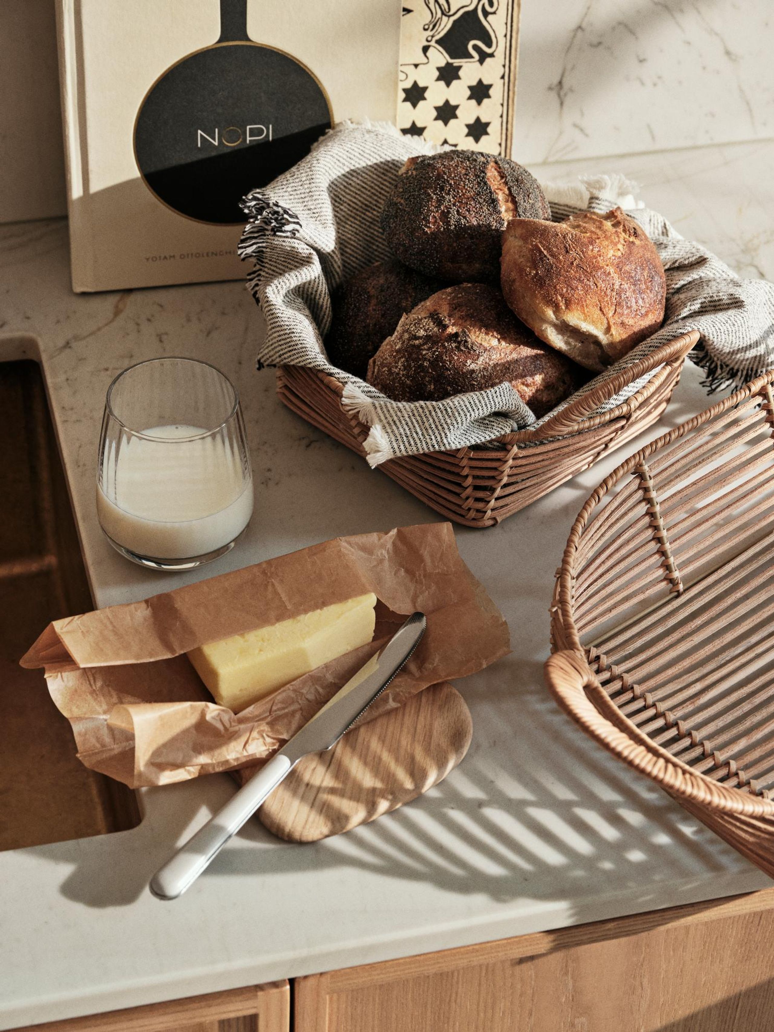 Broste CPH - Bread basket - Safi Kurv - Natural, Rattan
