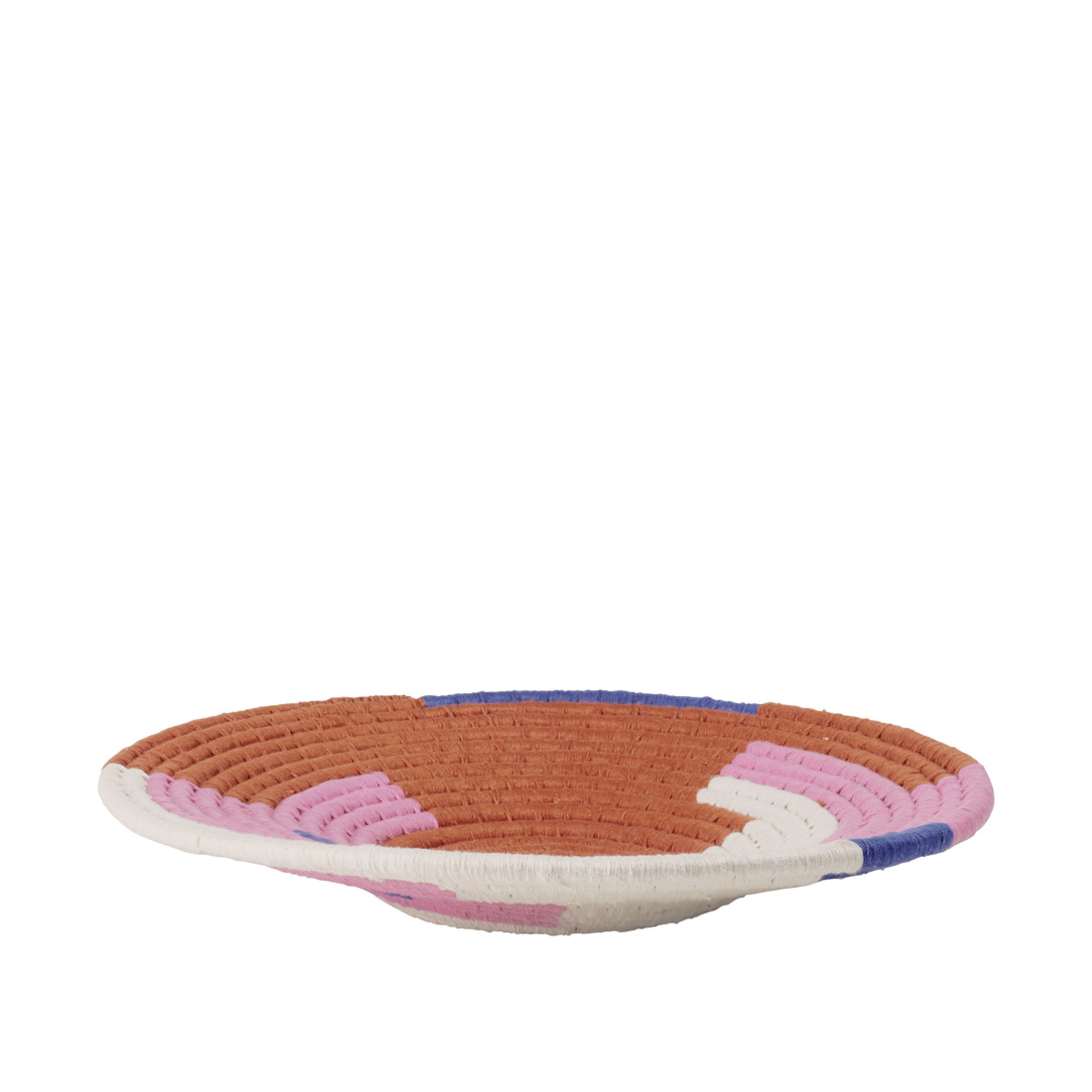 Broste CPH - Vaisselle - Hanna Wicker Dish/Wall Decoration - Fairy Pink