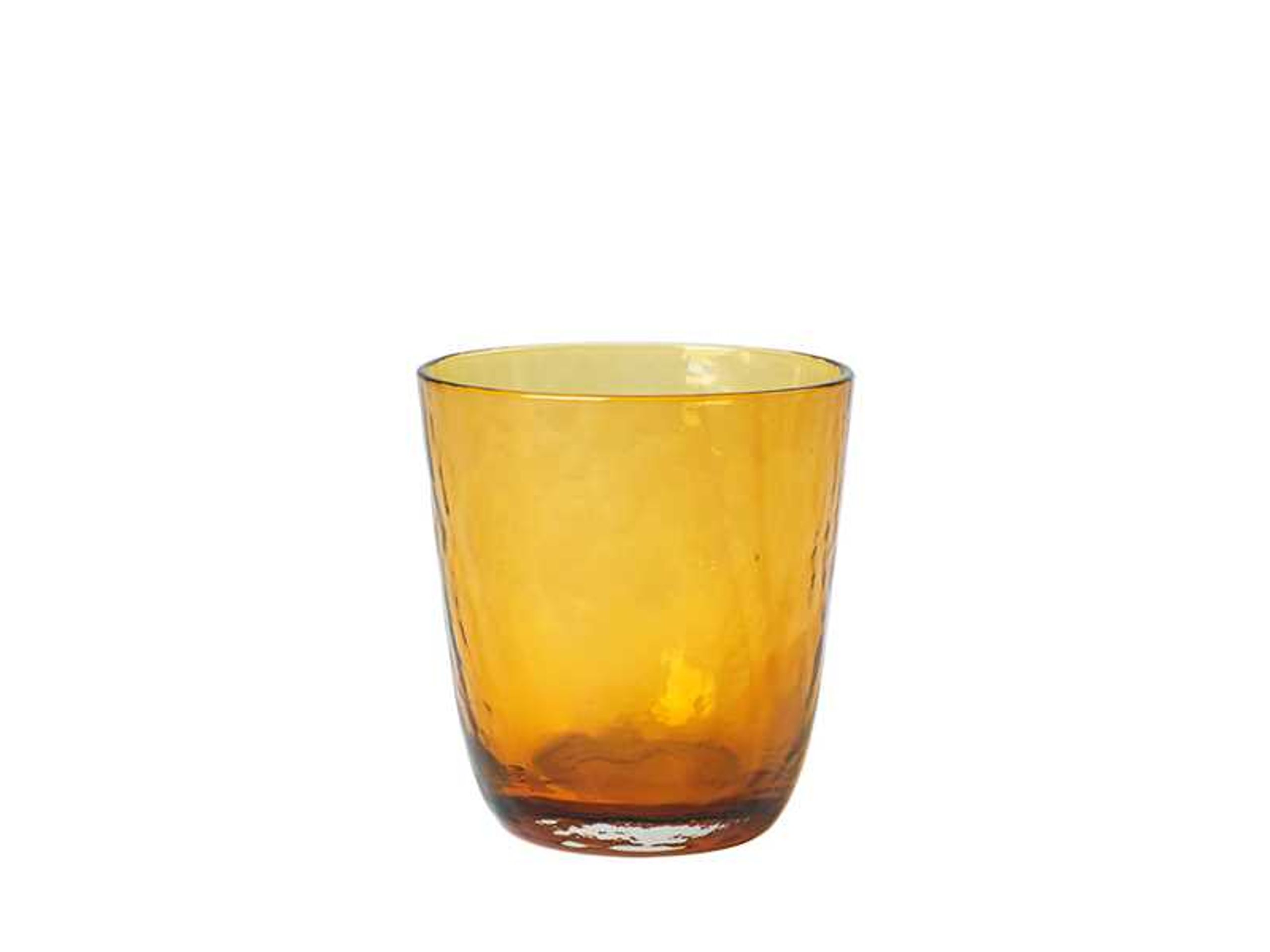 Broste CPH - Glass - Hammered Glass - Amber - 33,5 cl