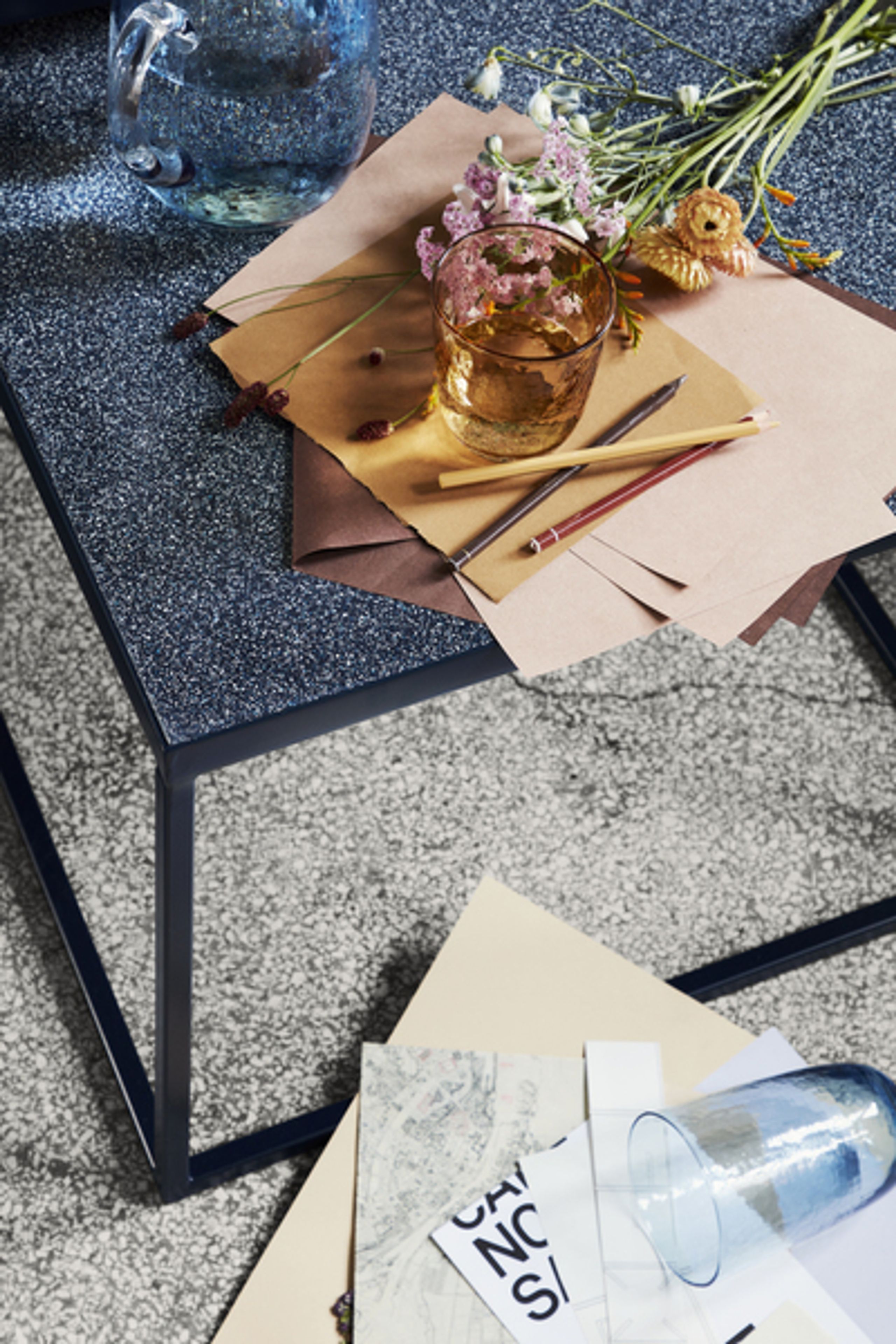 Broste CPH - Glass - Hammered Glass - Amber - 33,5 cl