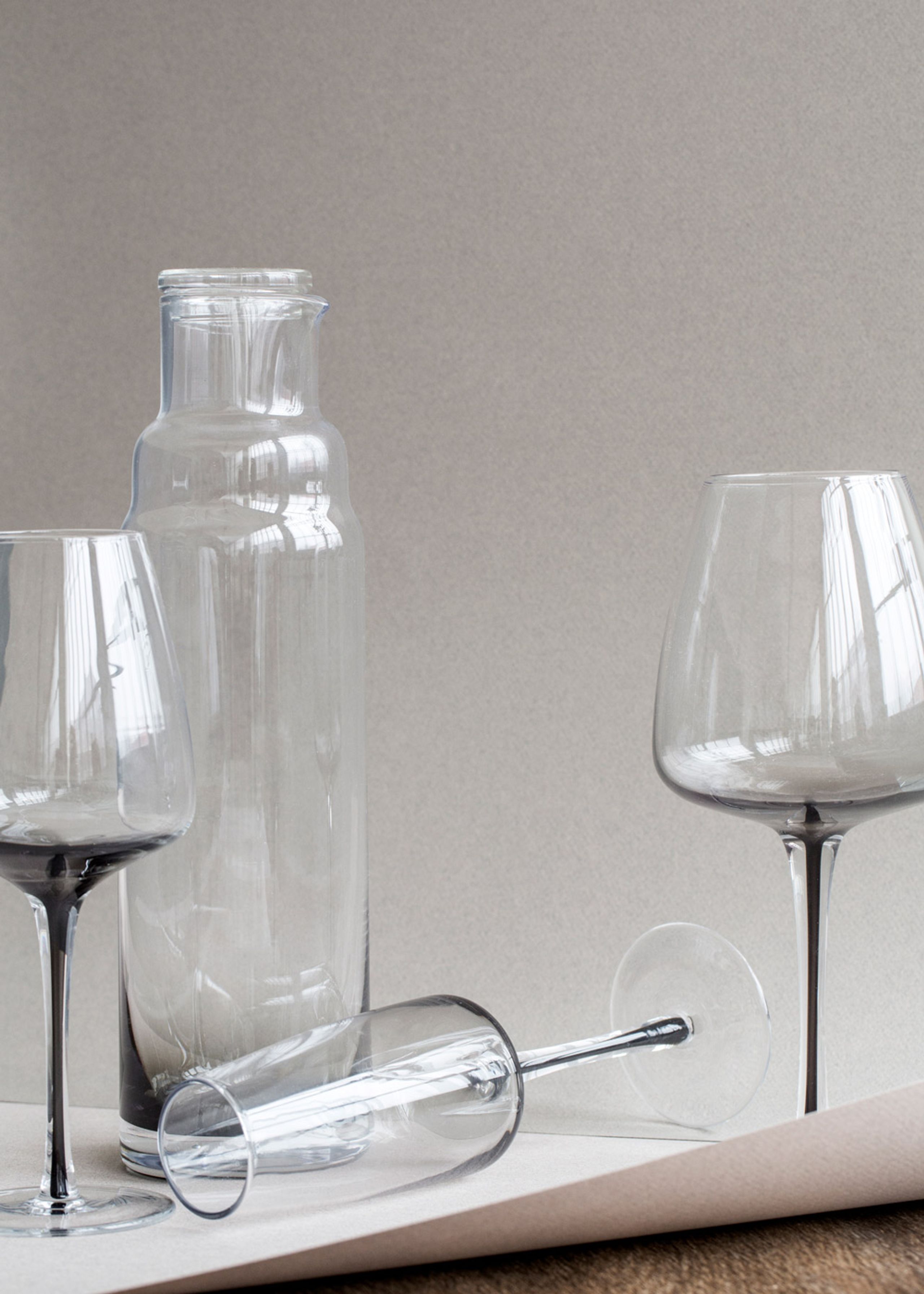 Broste CPH - Glass - Red wine glass - Amber / Smoke - Amber