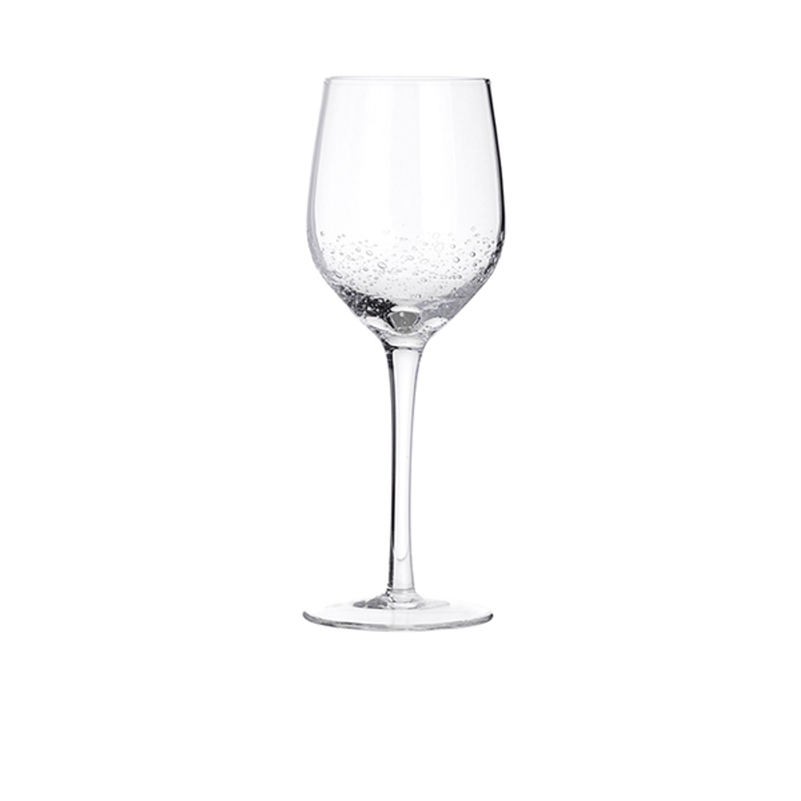Broste CPH - Glass - Bubble White Wine Glass - Clear