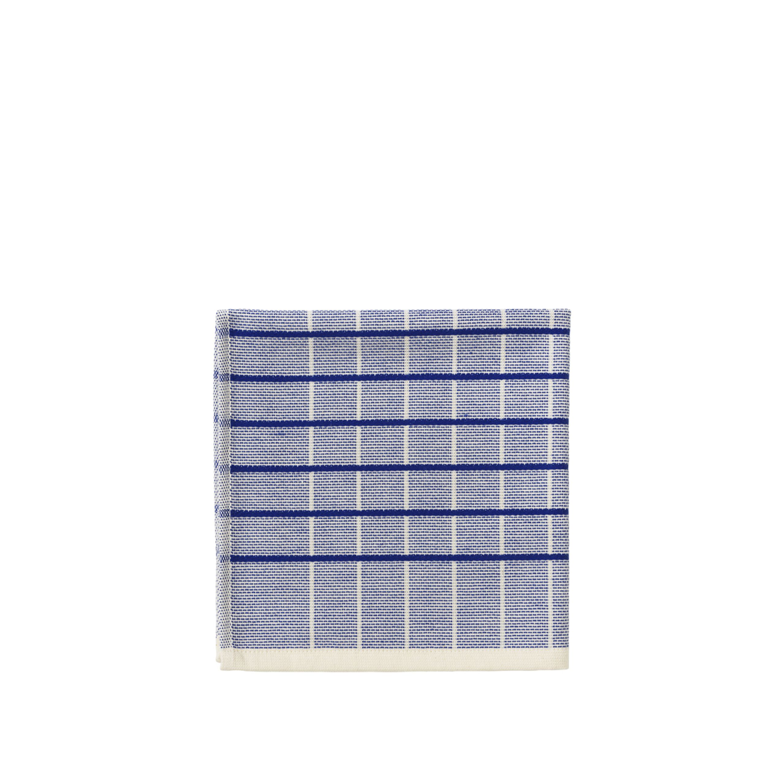 Broste CPH - Towel - Herman Kitchen Towel - Baja Blue, Small Grid