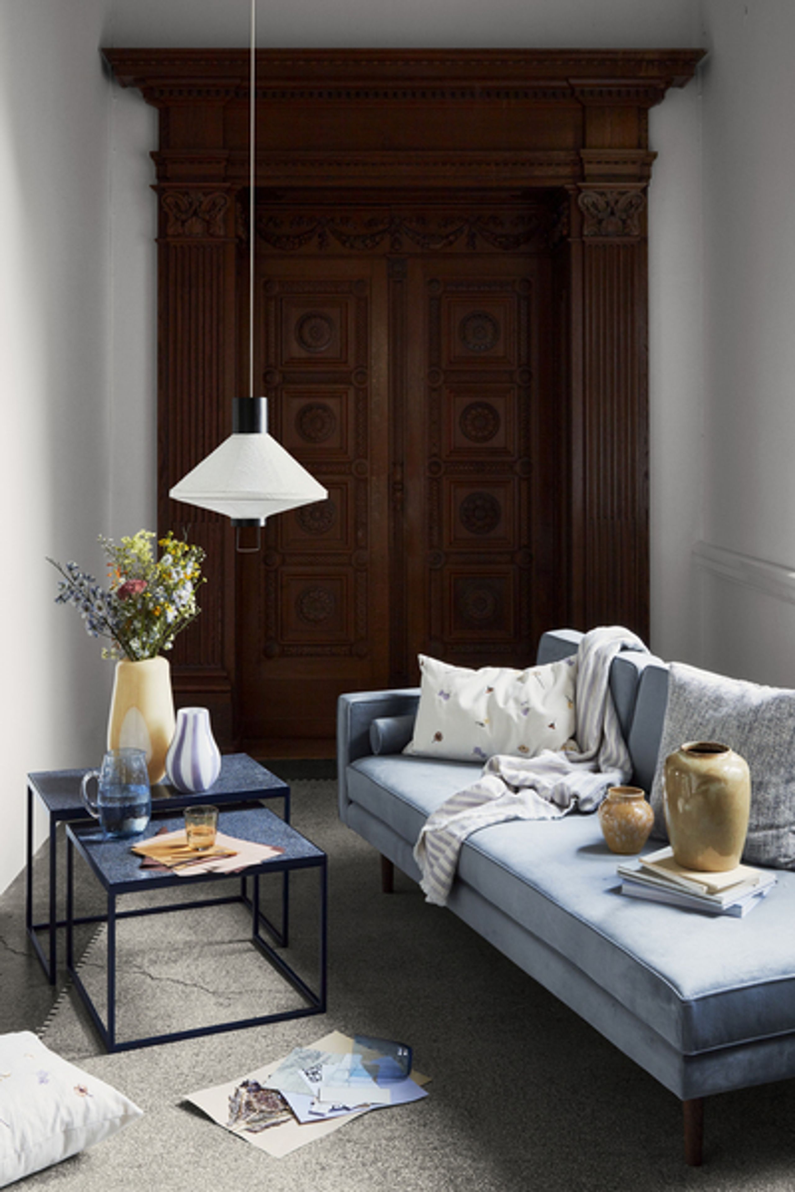 Broste CPH - Voi - Hammered Jug - Blue