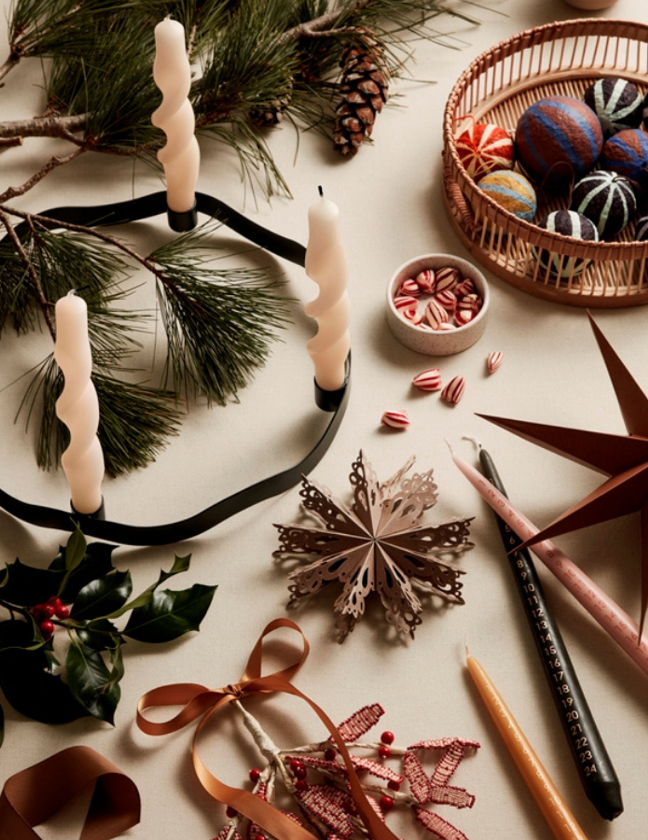 Broste CPH - Kerzenständer - Lysestage - Halo - Caramel Brown