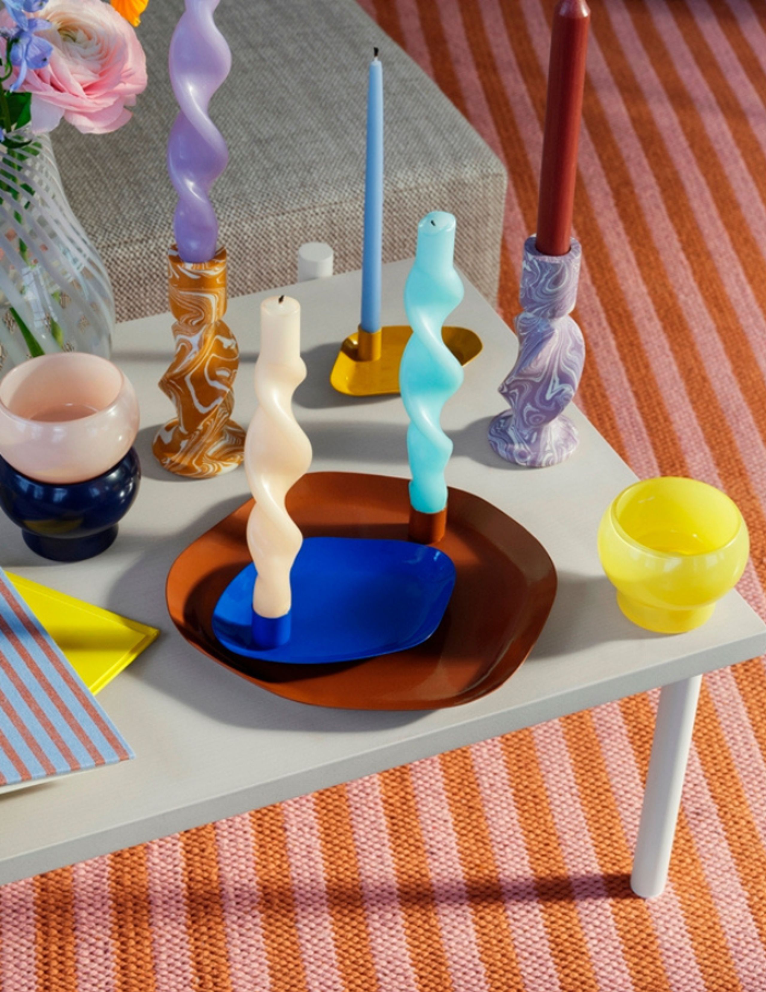 Broste CPH - Candlestick - Snoede Lys - Intense Blue