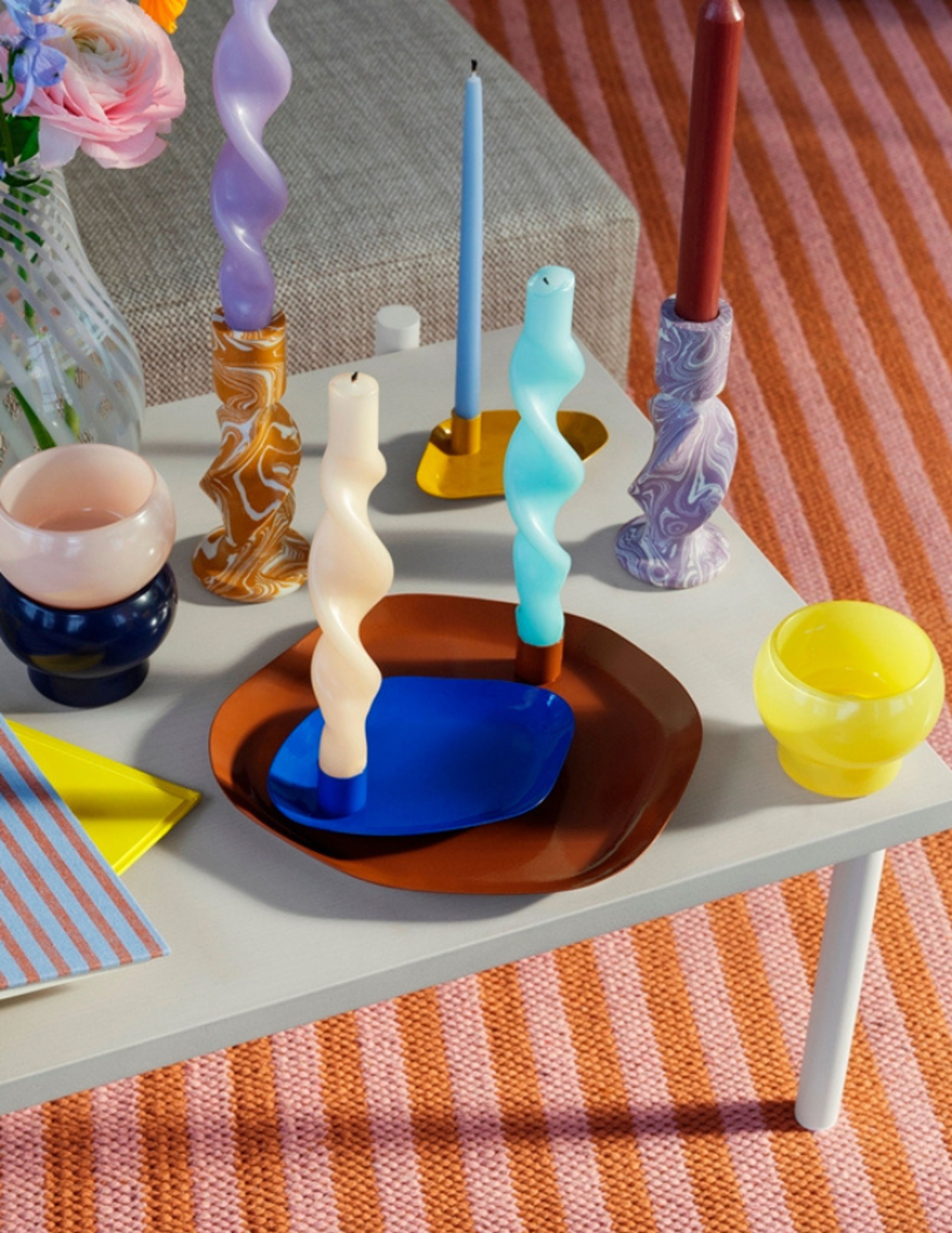 Broste CPH - Candlestick - Snoede Lys - Light Turquise