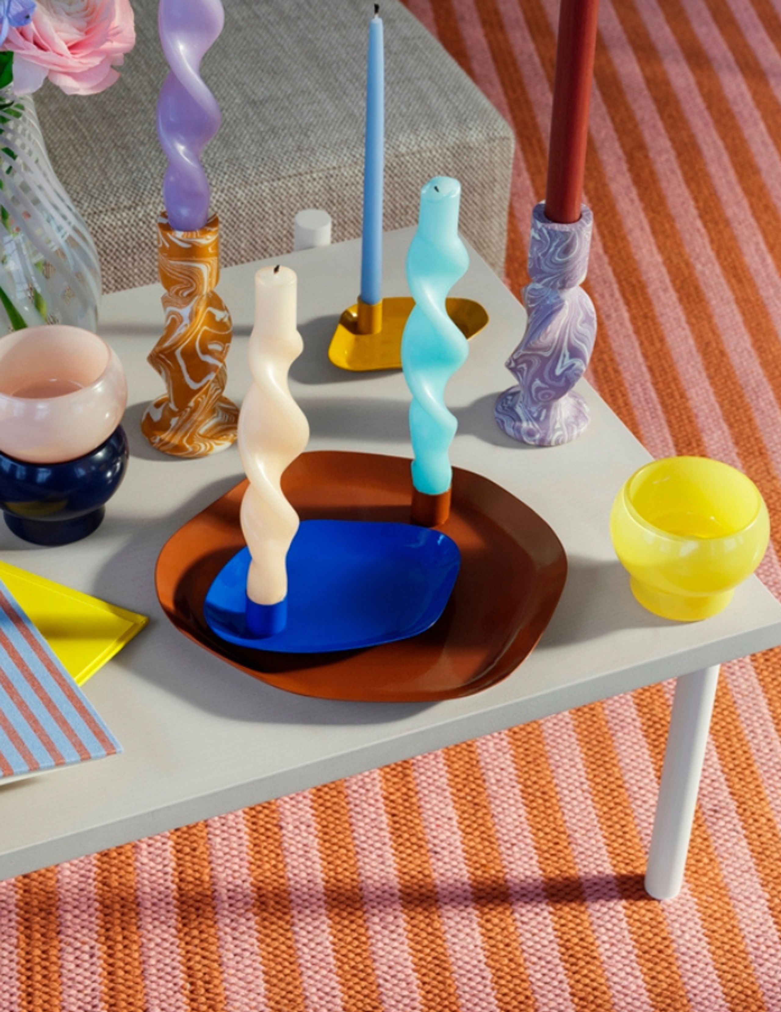 Broste CPH - Candle tray - Lysfad 'Mie' Jern - Forest Green