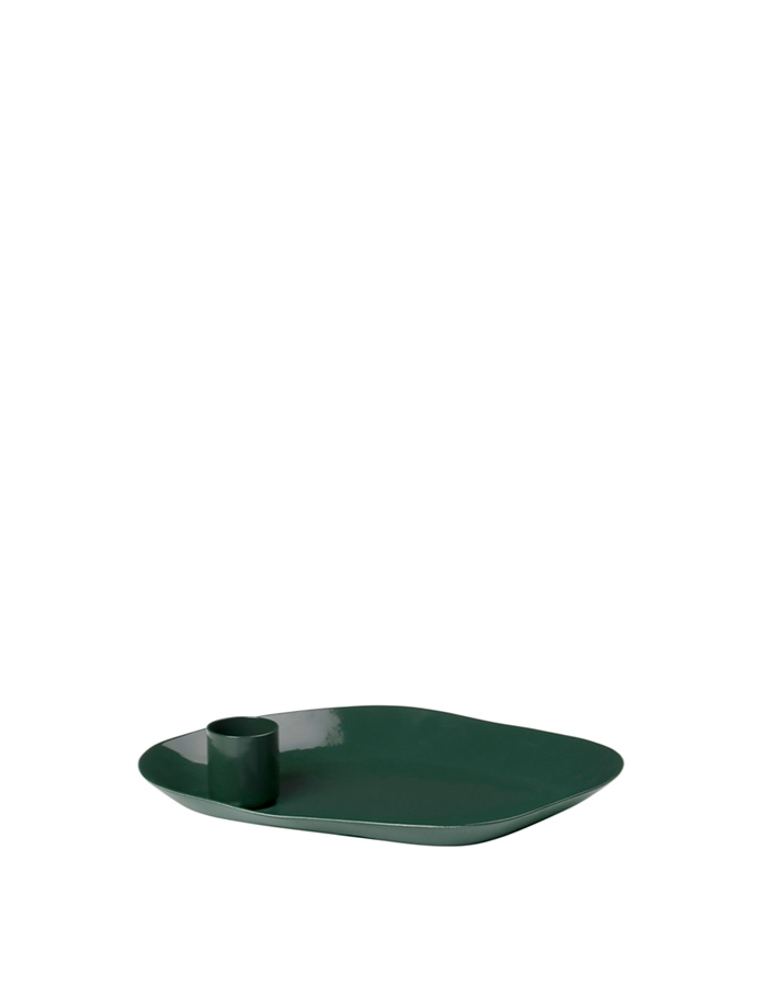 Broste CPH - Candle tray - Lysfad 'Mie' Jern - Forest Green