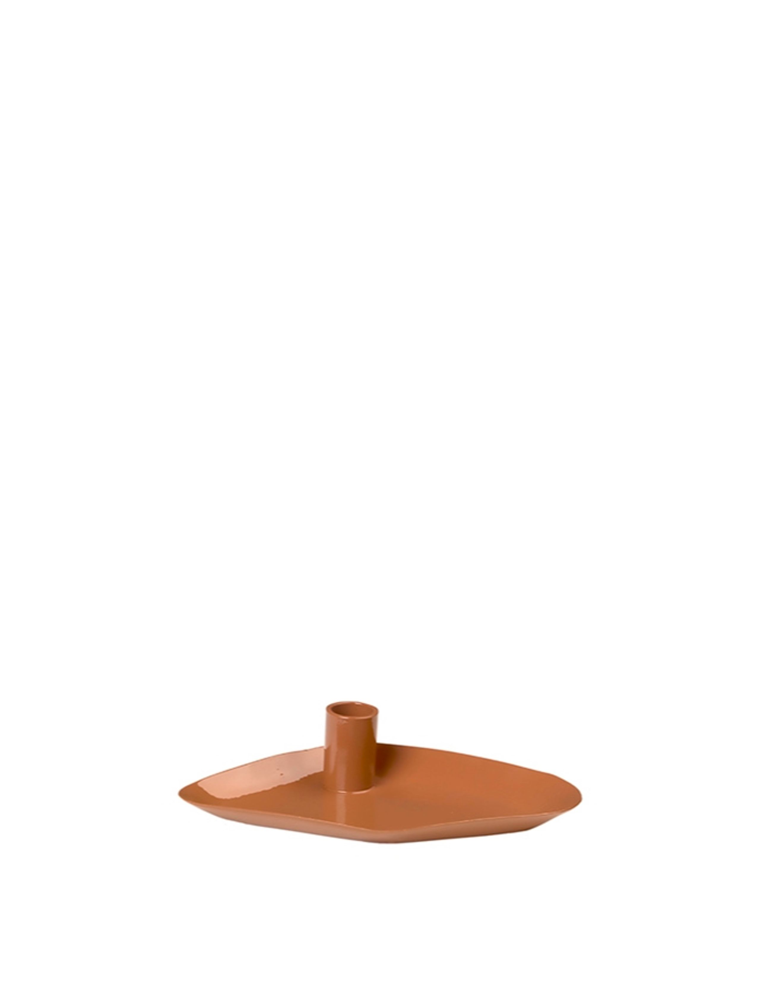 Broste CPH - Candle tray - Lysfad 'Mie' Jern - Carame Brown