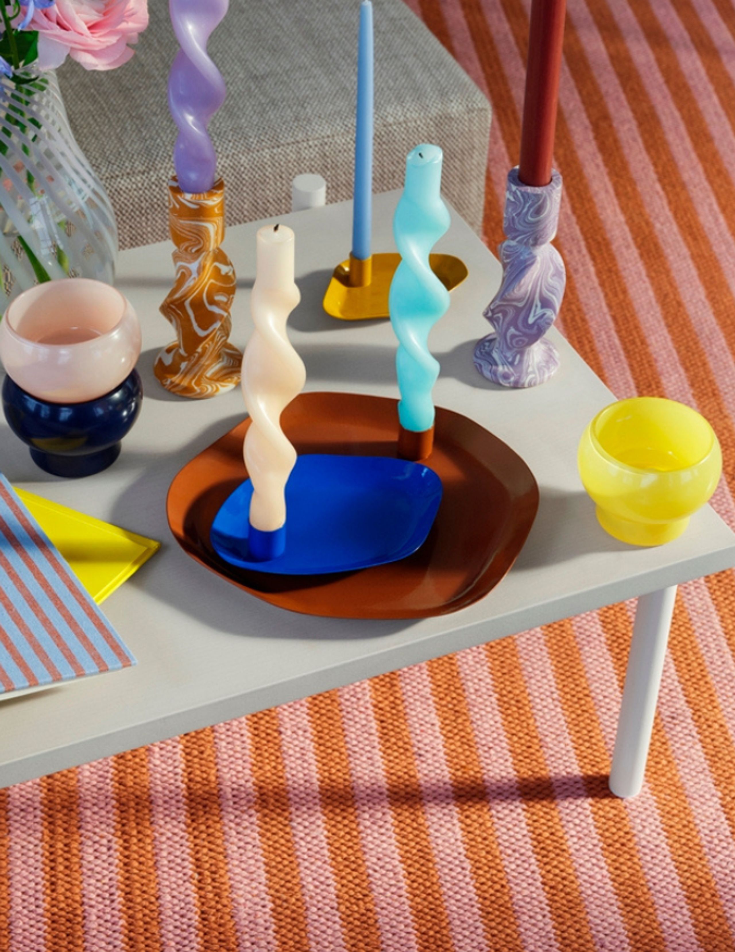 Broste CPH - Candle tray - Lysfad 'Mie' Jern - Light Yellow