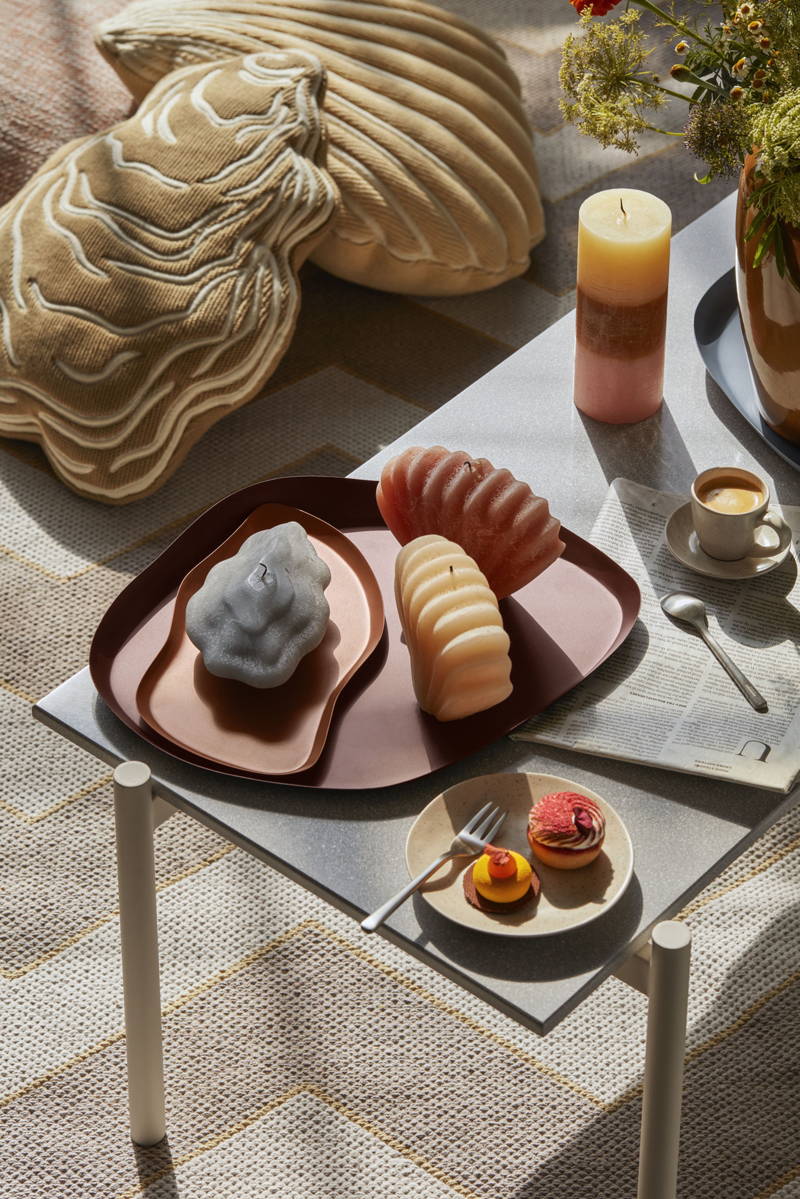 Broste CPH - Pude - Seashell Pude - Light Yellow