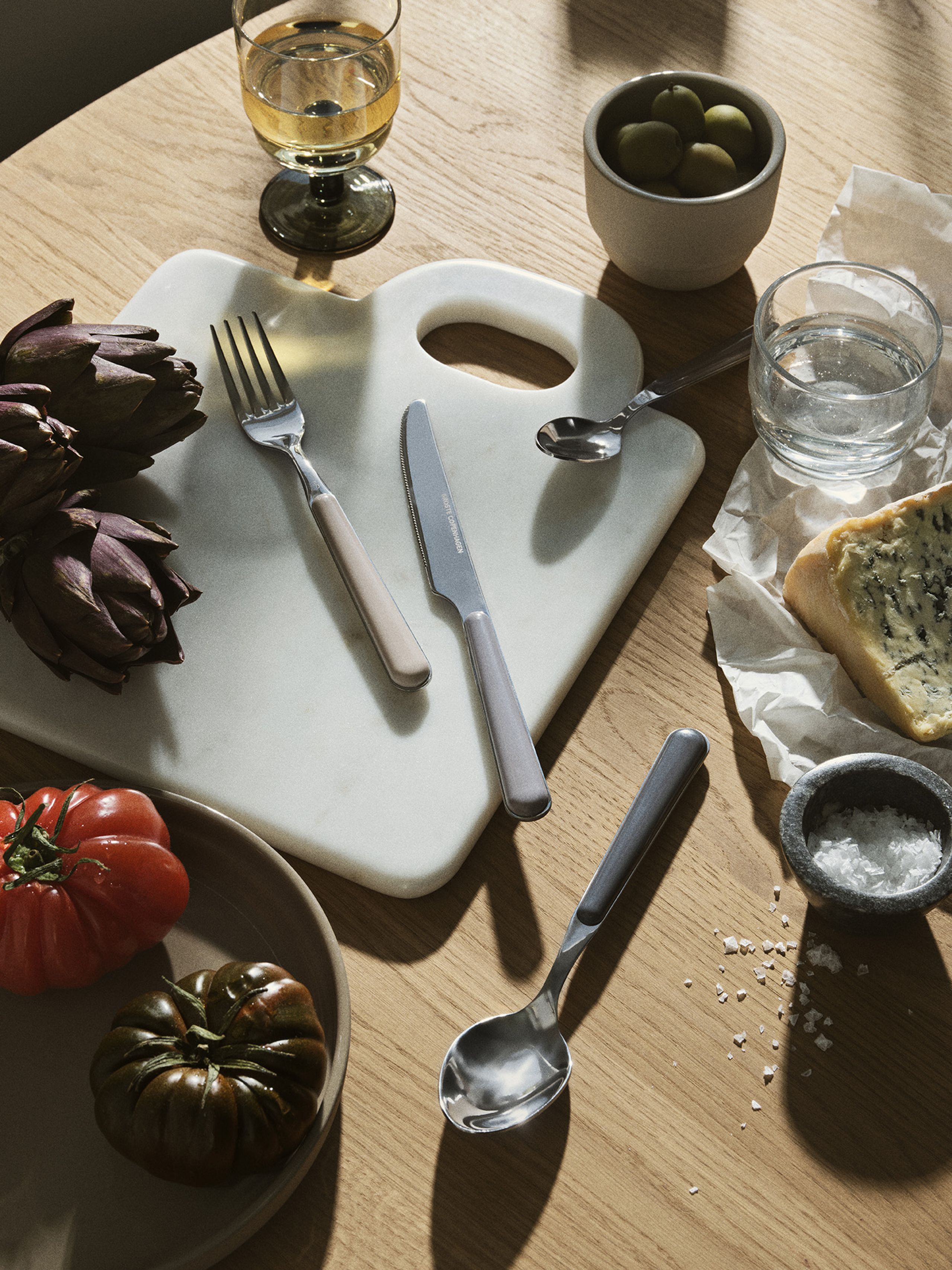 Broste CPH - Tagliere - Olina Chopping Board - White, Marble