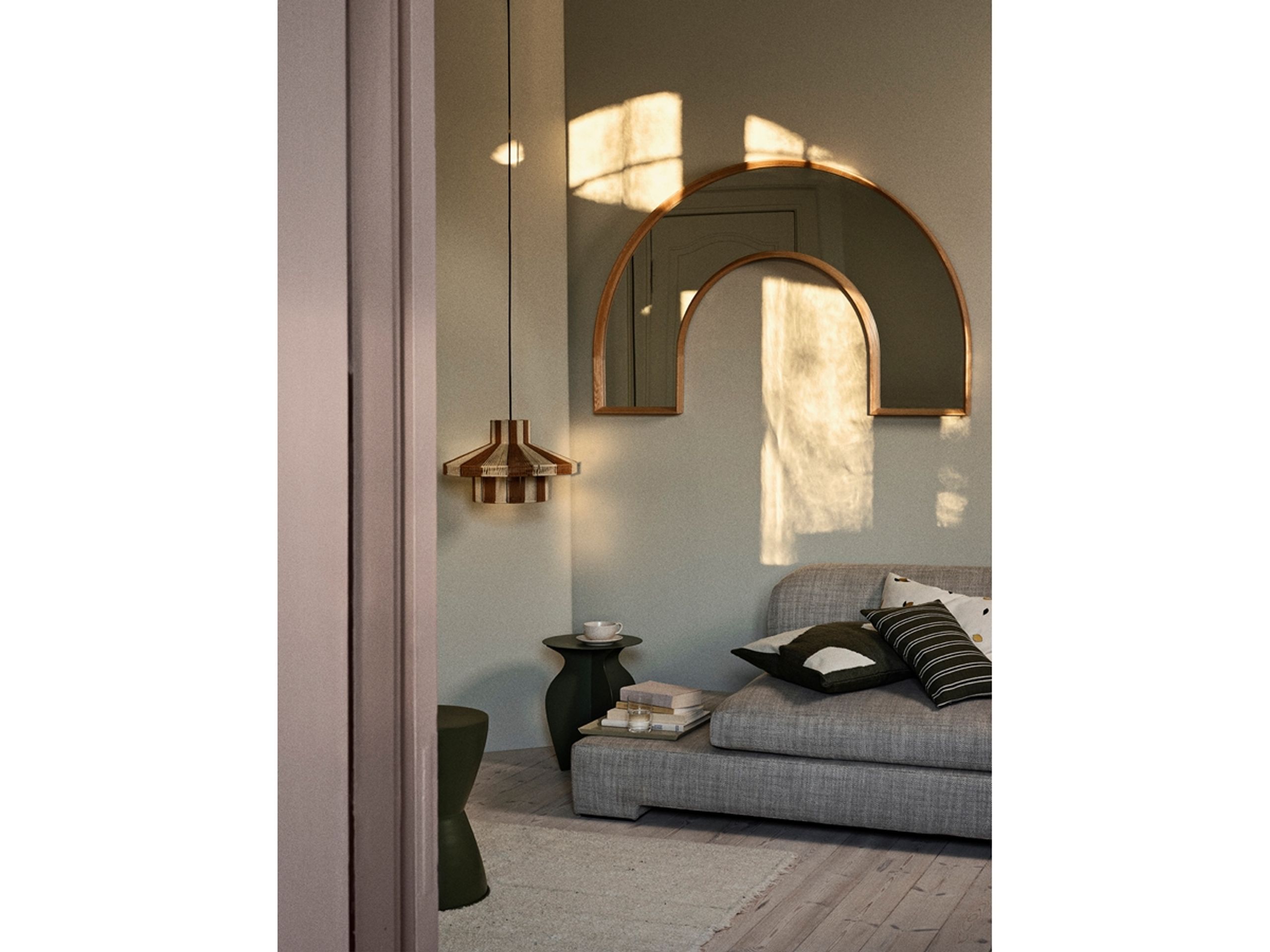 Broste CPH - Specchio - Alva Rainbow Mirror - Natural